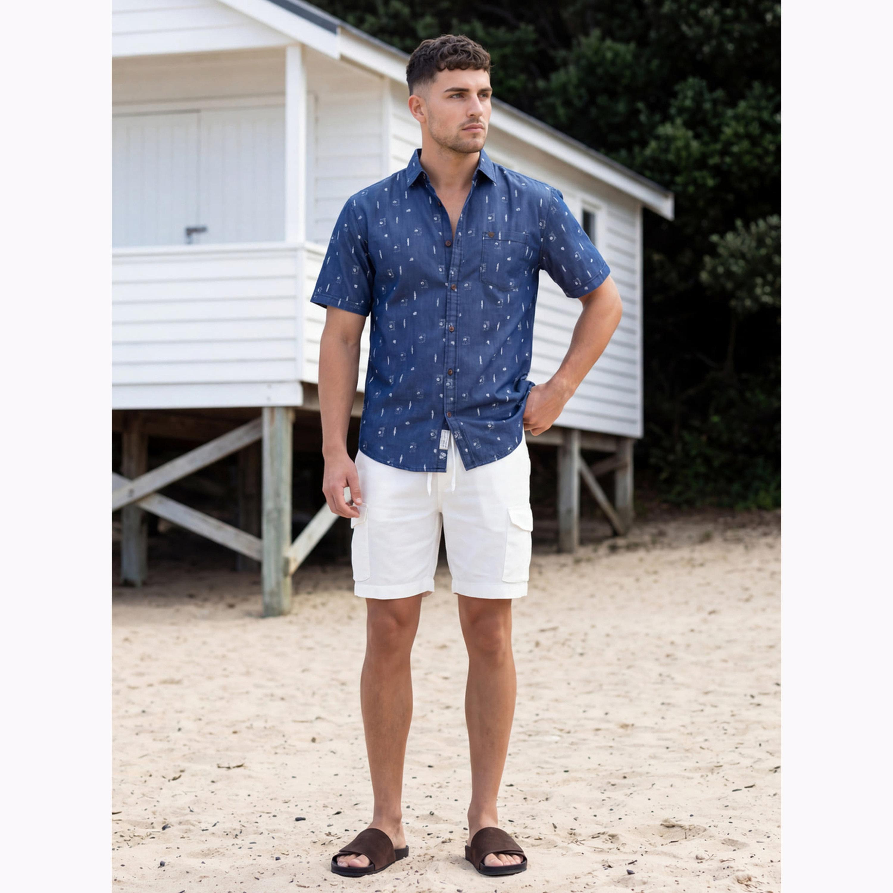 قميص رجالي أزرق بطبعة جينز-men-clothing-shirts-image-2