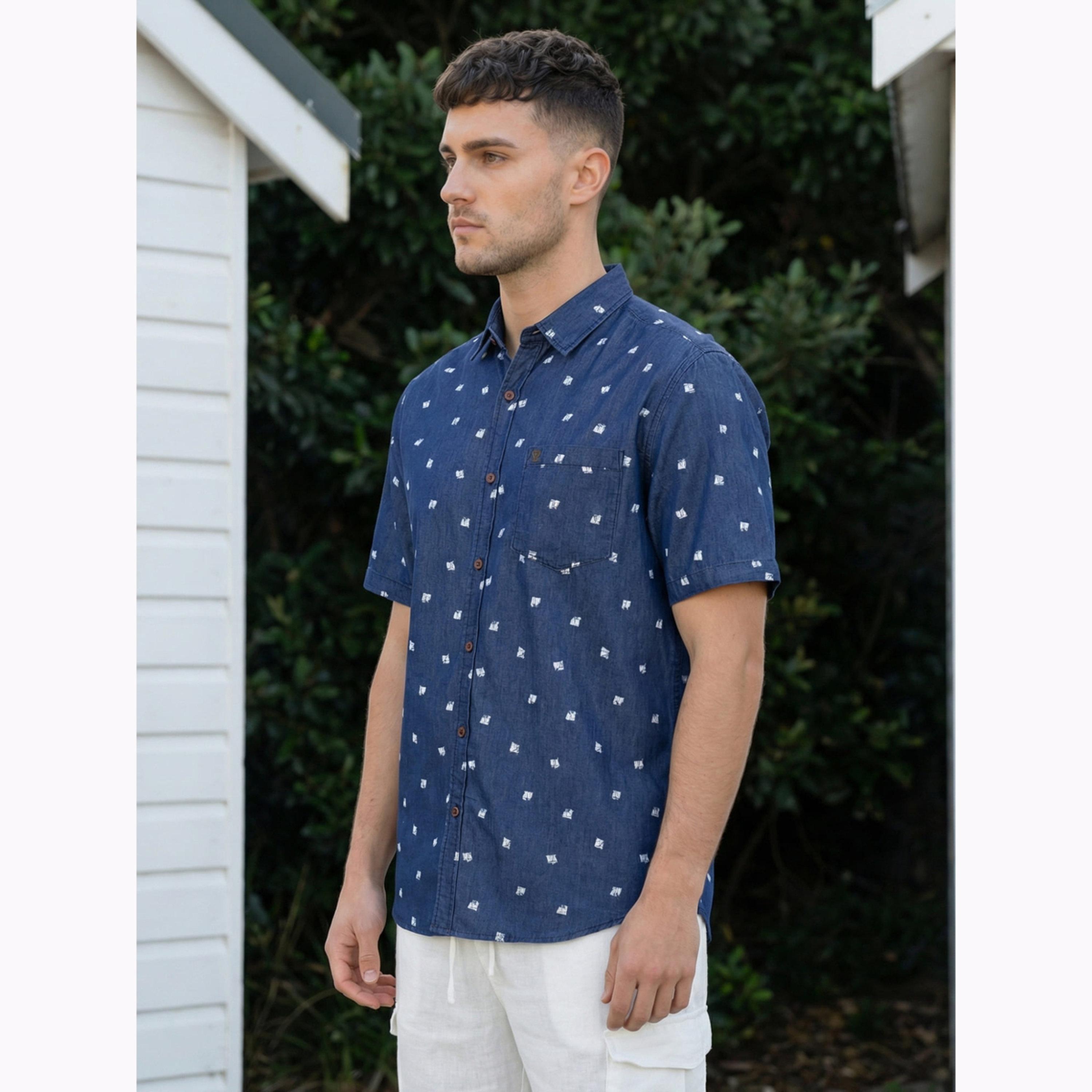 قميص رجالي أزرق بطبعة جينز-men-clothing-shirts-image-3