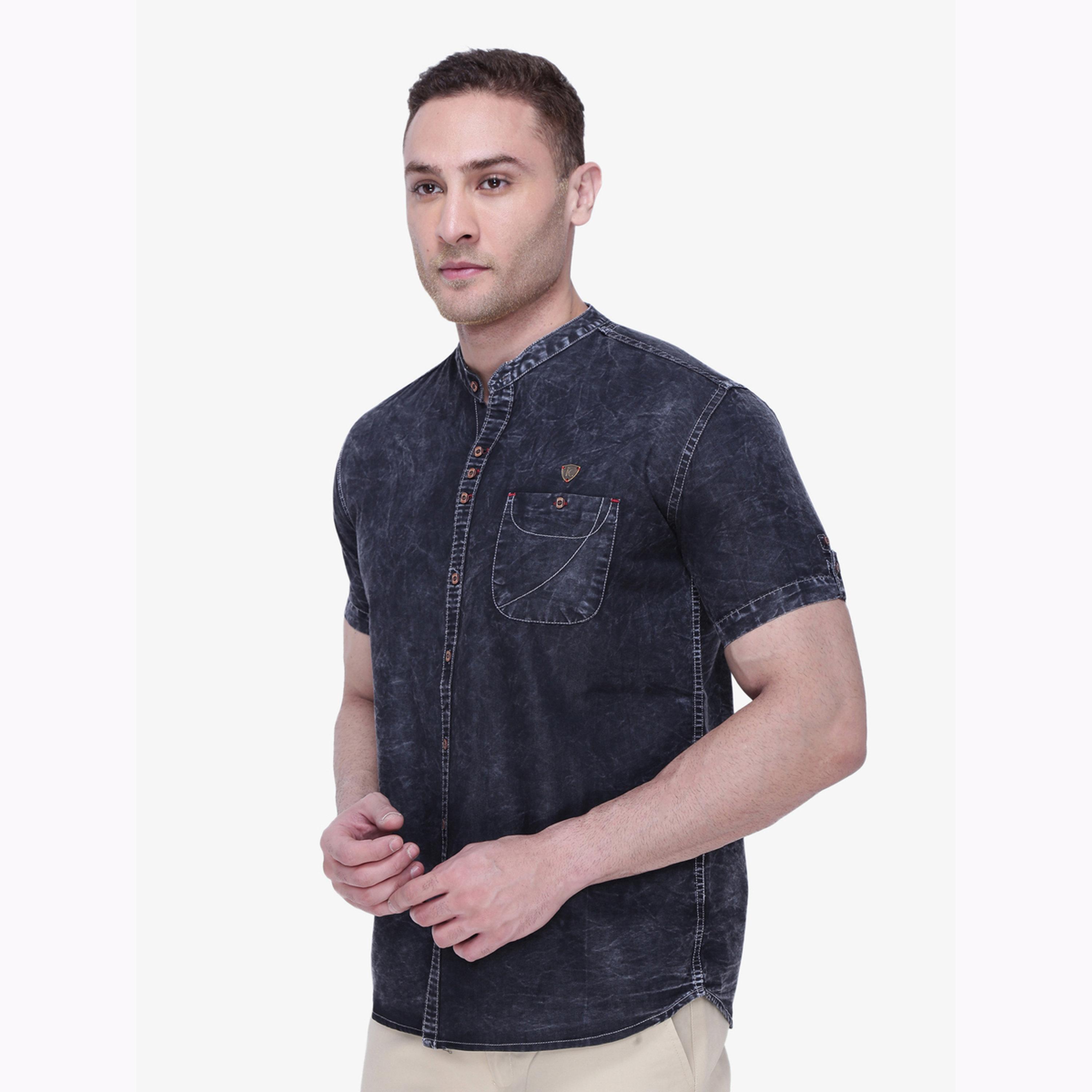 قميص دنيم رجالي رمادي بياقة ماندارين-men-clothing-shirts-image-5