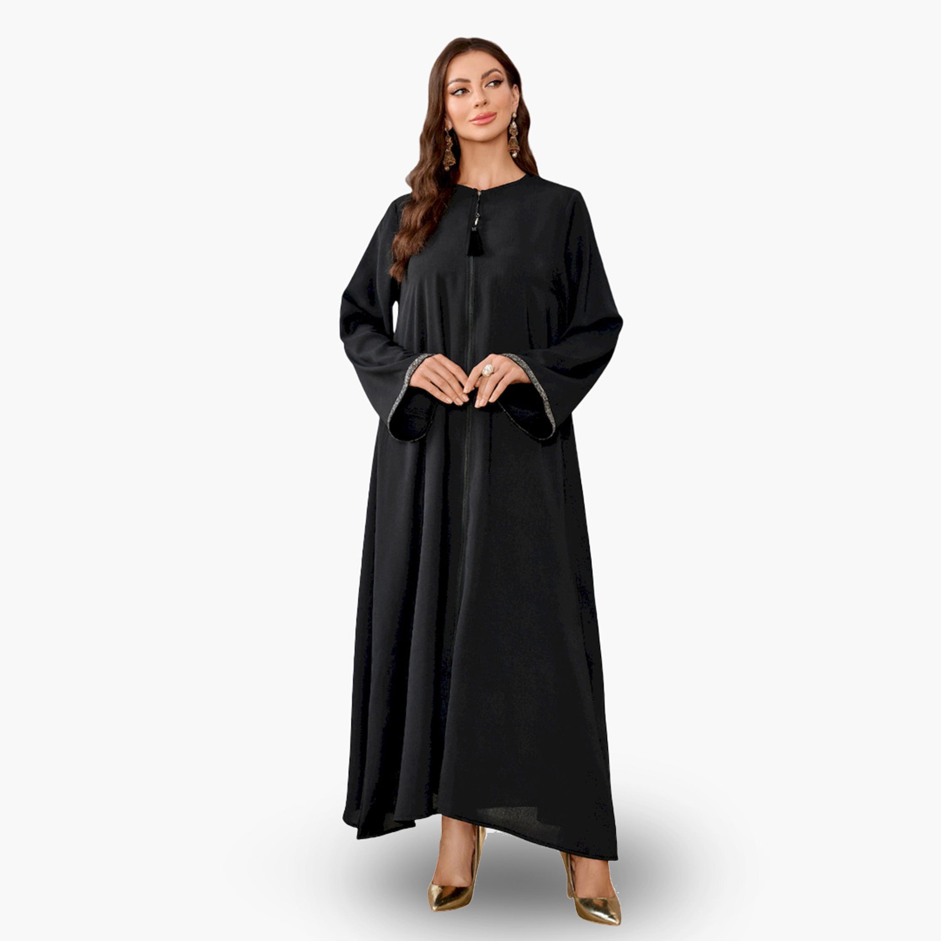 جلابية بحافة واسعة بحواف مزينة-women-arabicclothing-jalabiyas-image-3