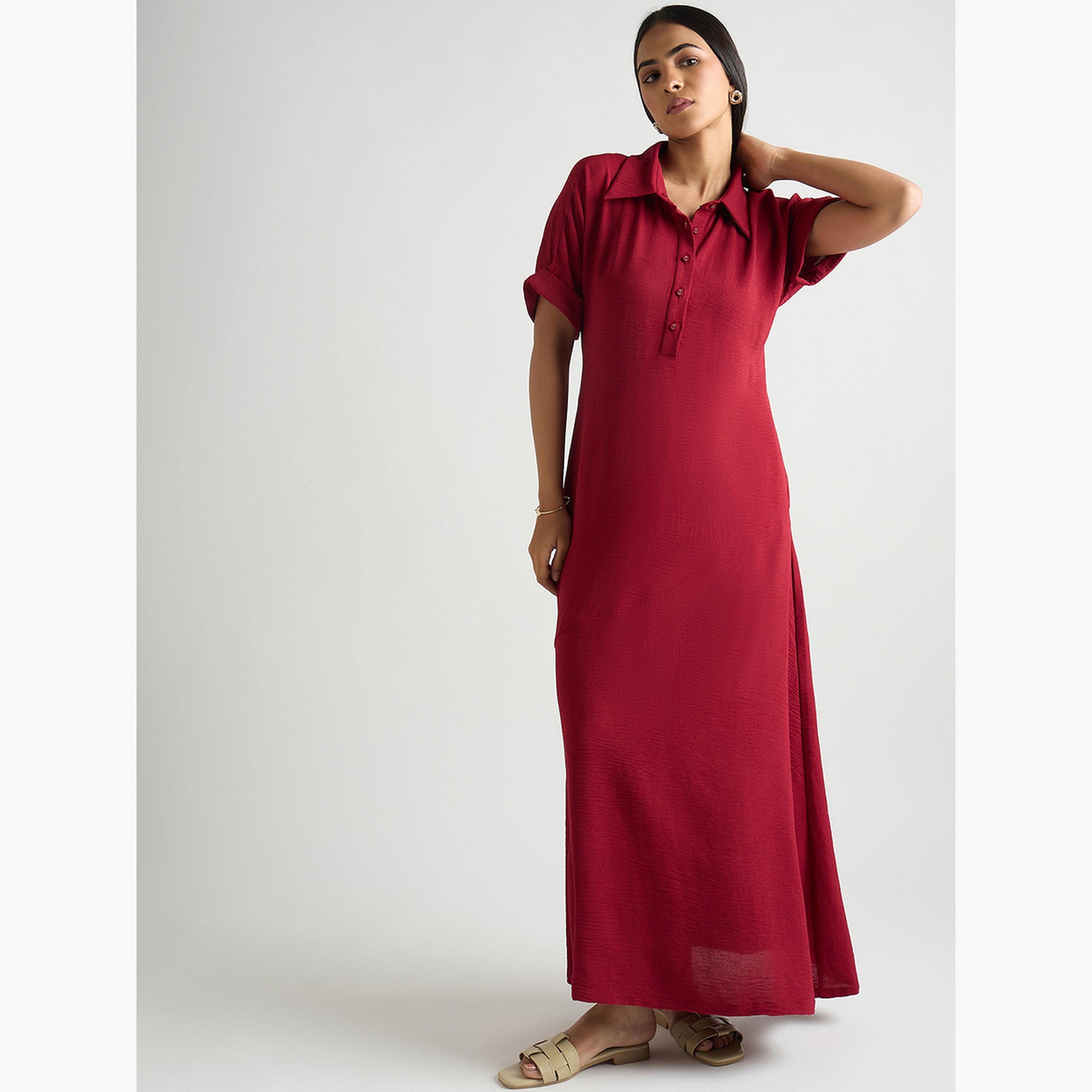 فستان طويل بتصميم واسع من الأسفل-women-clothing-dresses-image-5