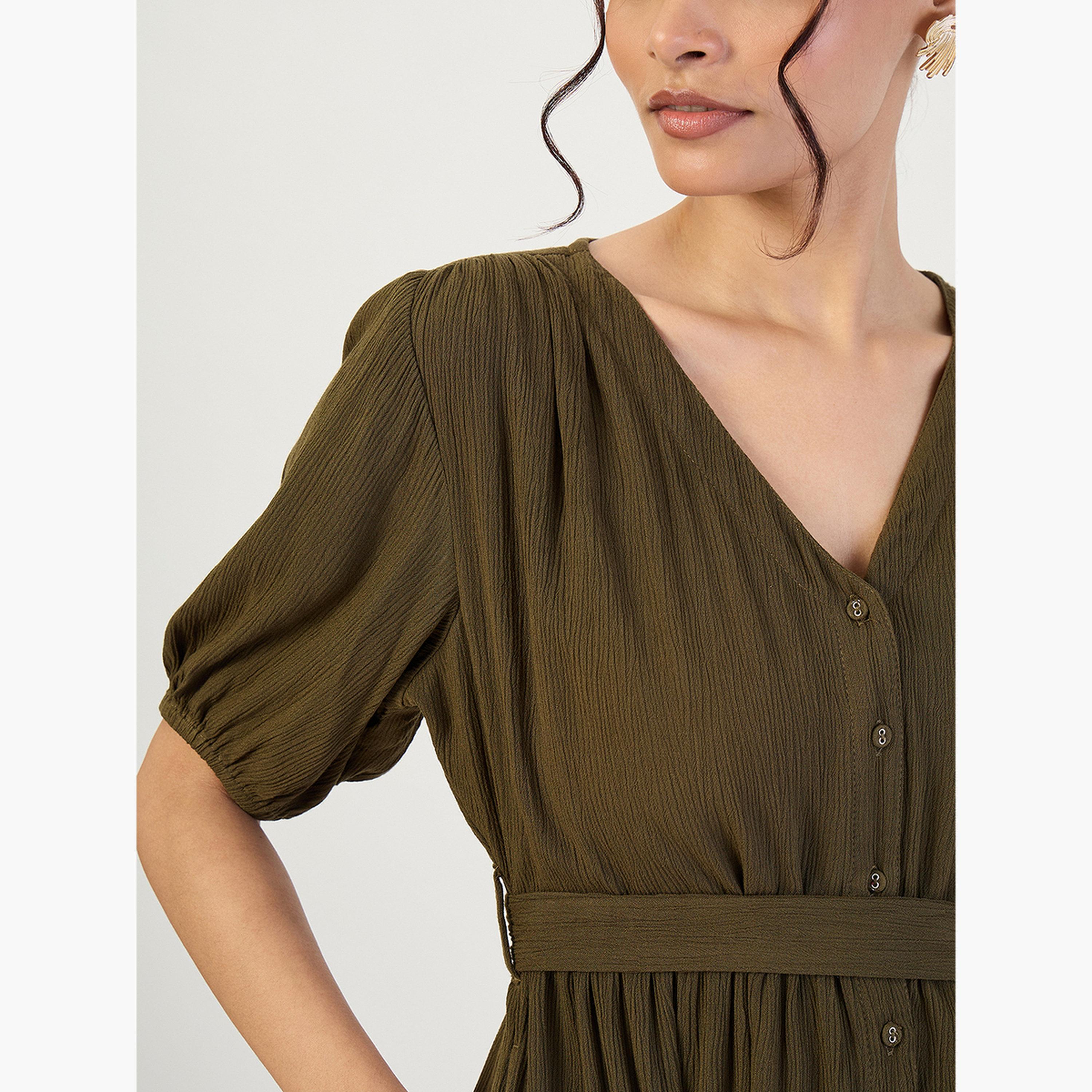 فستان طويل بتفاصيل مجعدة-women-clothing-dresses-image-6