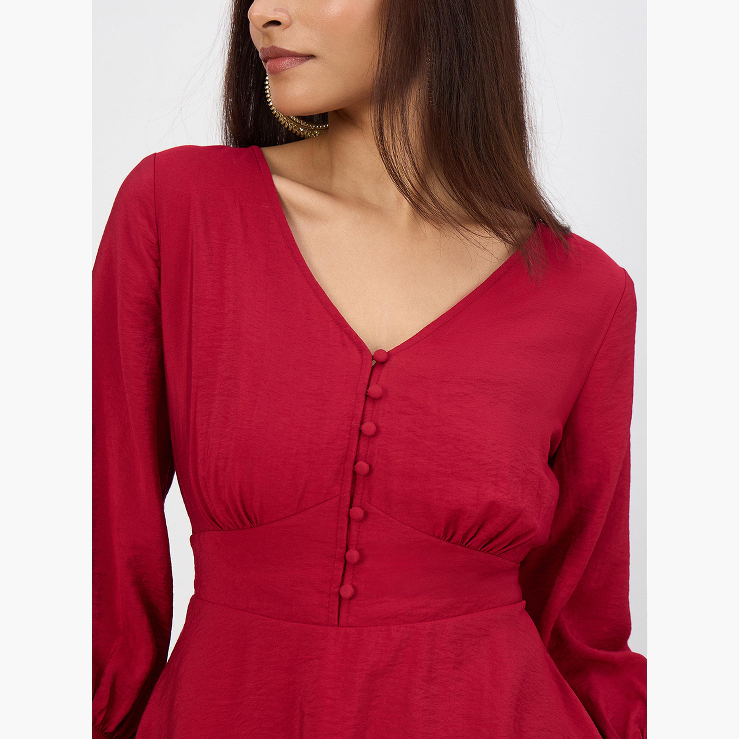 طقم بلوزة بتفاصيل كورسيه وبنطال-women-clothing-coordsets-image-6