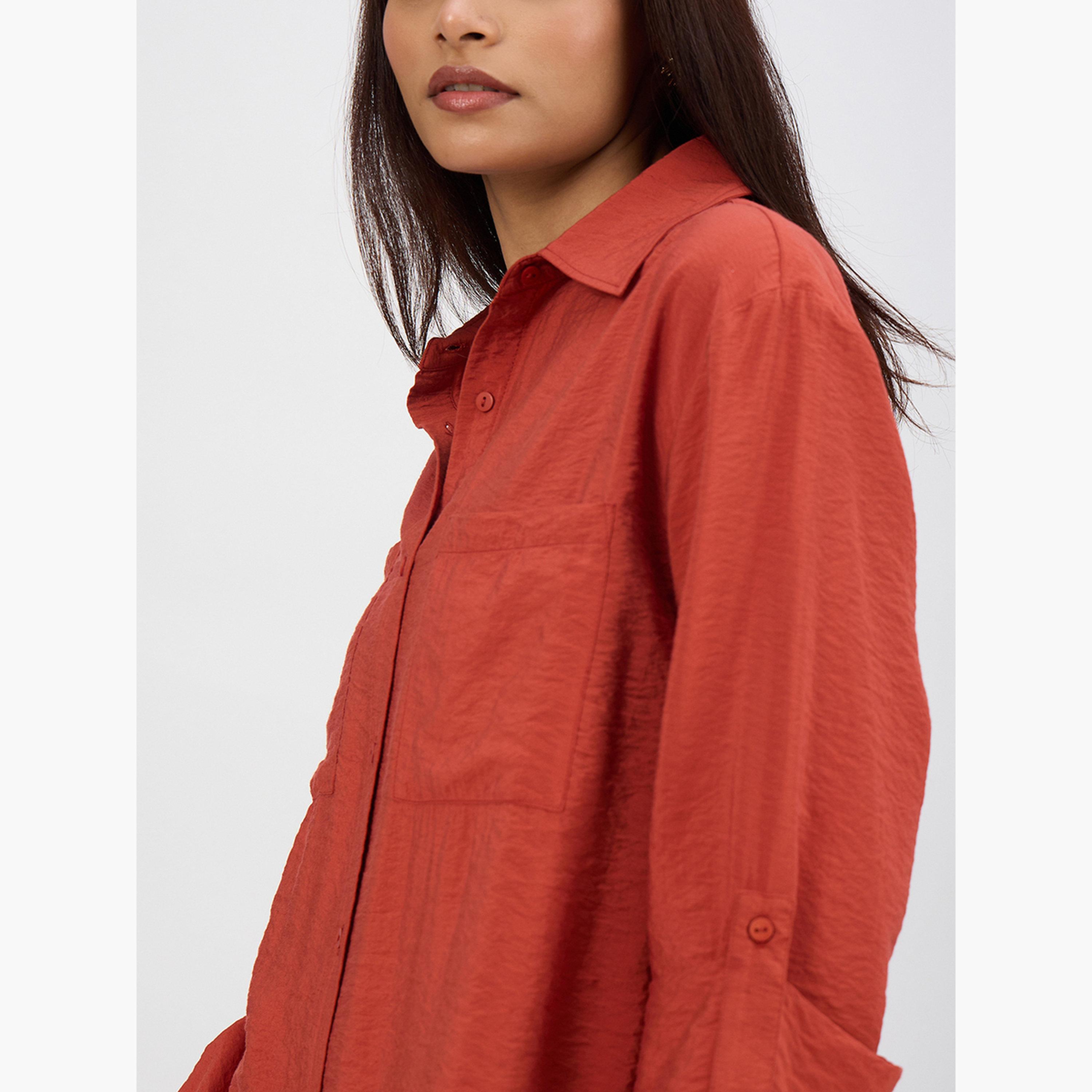 طقم قميص بجيبين وبنطال-women-clothing-coordsets-image-6