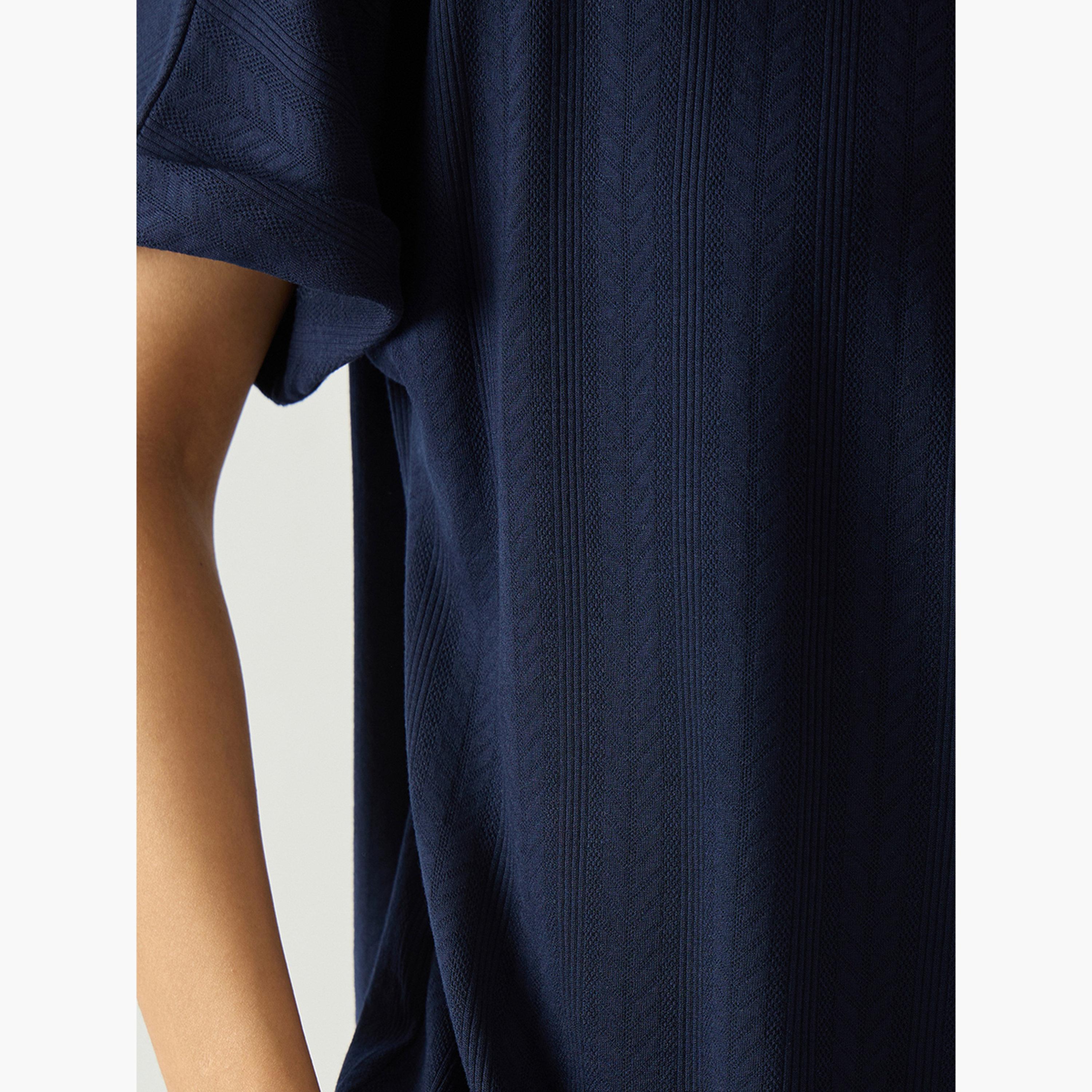 طقم ملابس منزلية بلوزة وبنطلون قصة مريحة-women-clothing-nightwear-pyjamas-longsets-image-5
