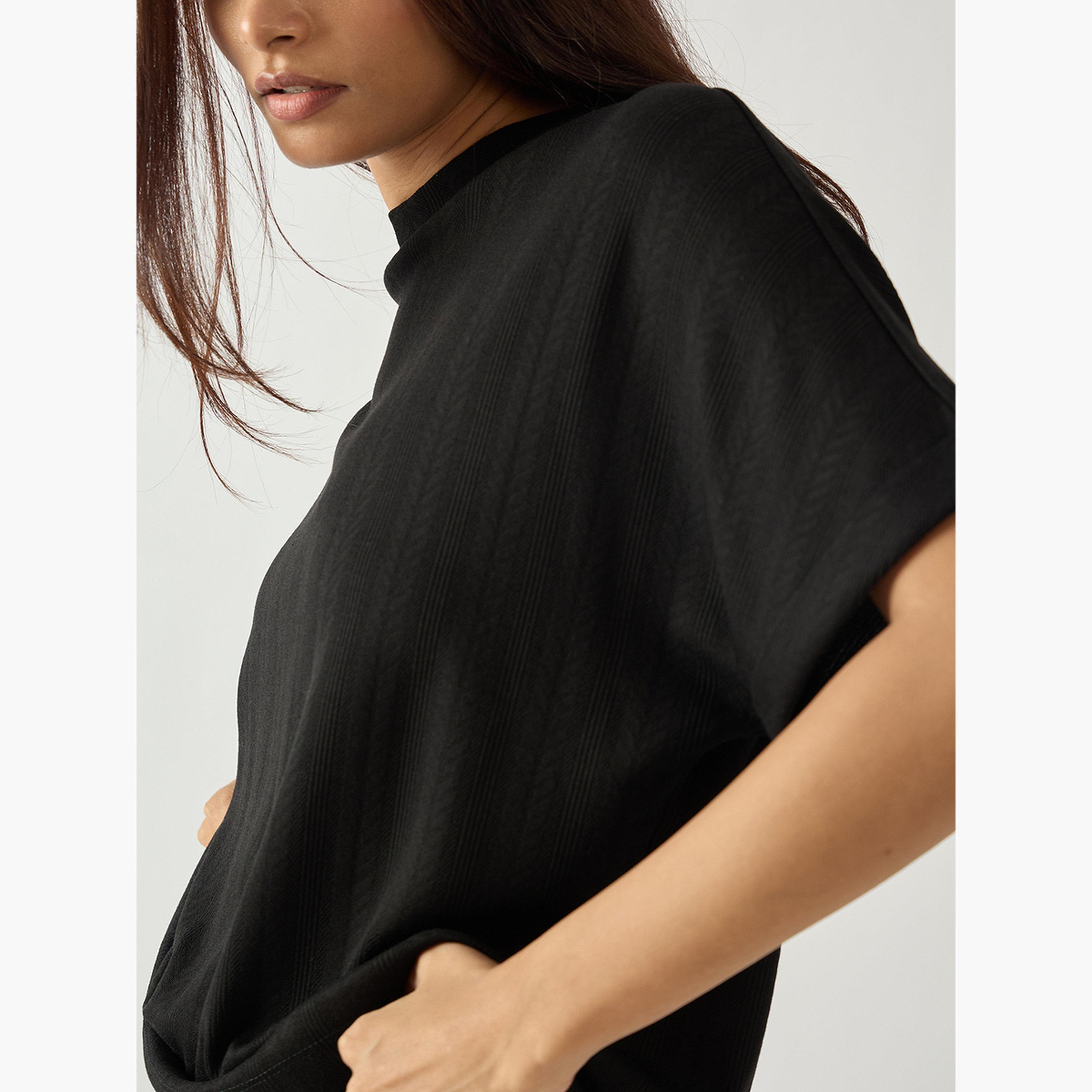 طقم ملابس منزلية بلوزة وبنطلون قصة مريحة-women-clothing-nightwear-pyjamas-longsets-image-6
