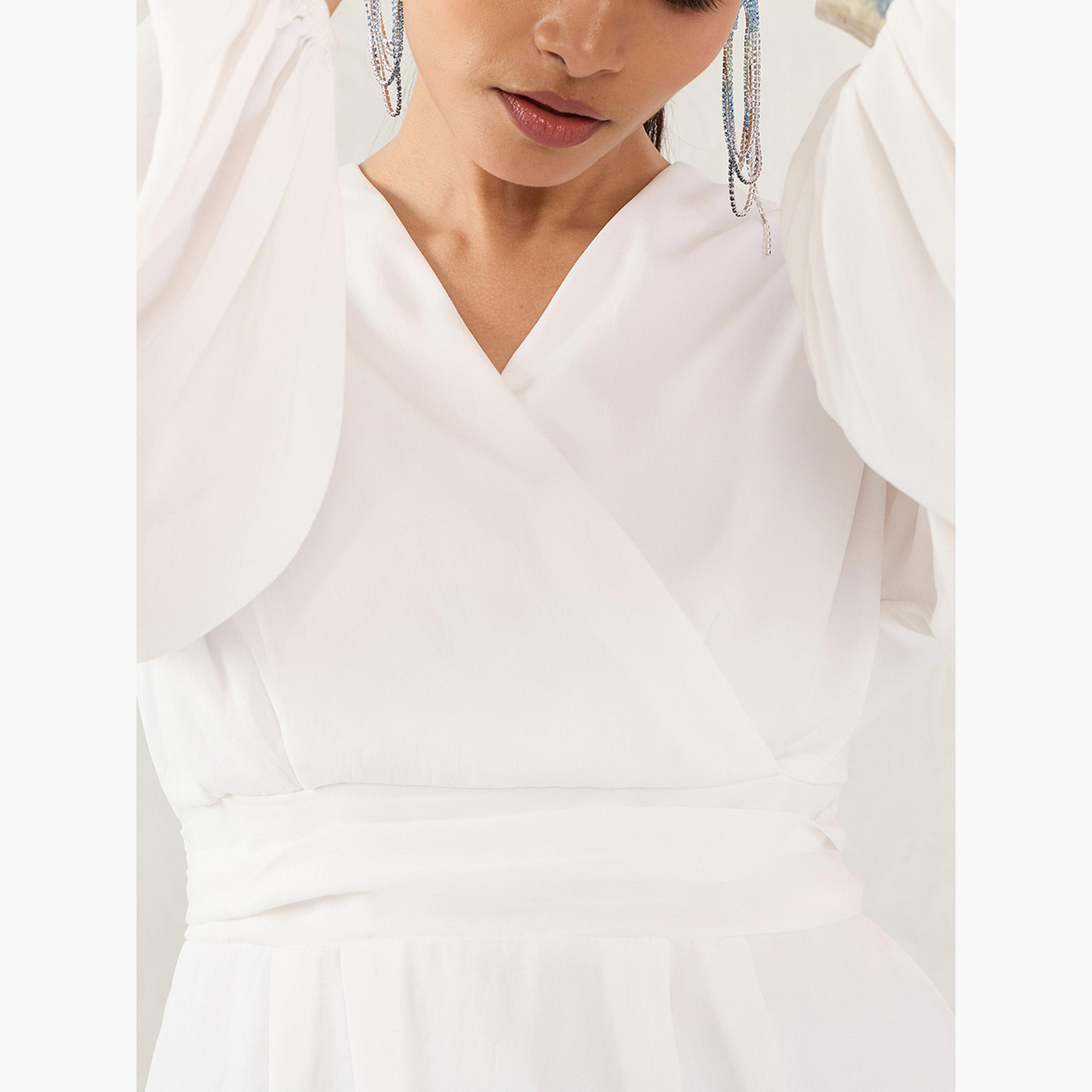 بلوزة لف بأكمام بالون-women-clothing-shirtsandblouses-blouses-image-4