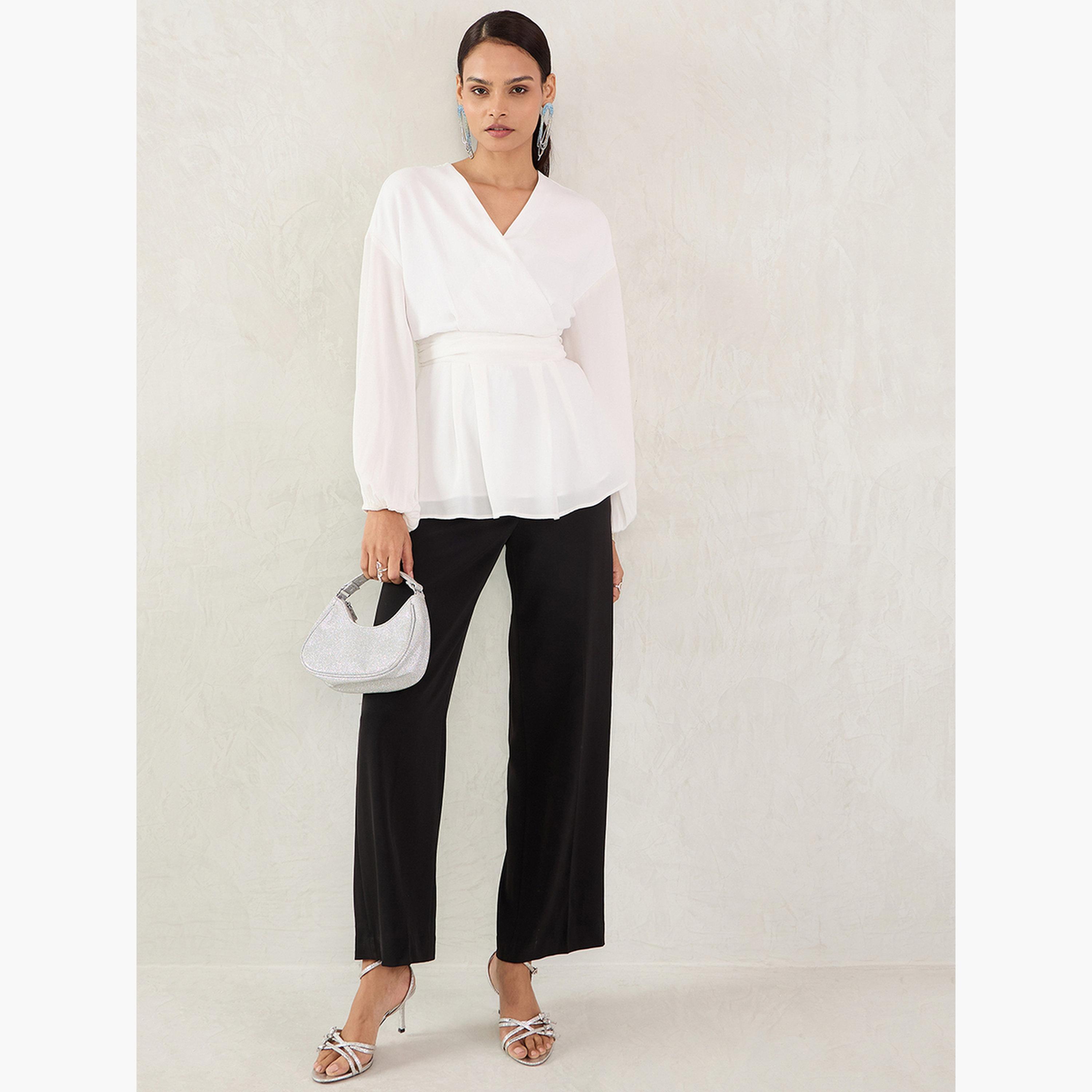 بلوزة لف بأكمام بالون-women-clothing-shirtsandblouses-blouses-image-5
