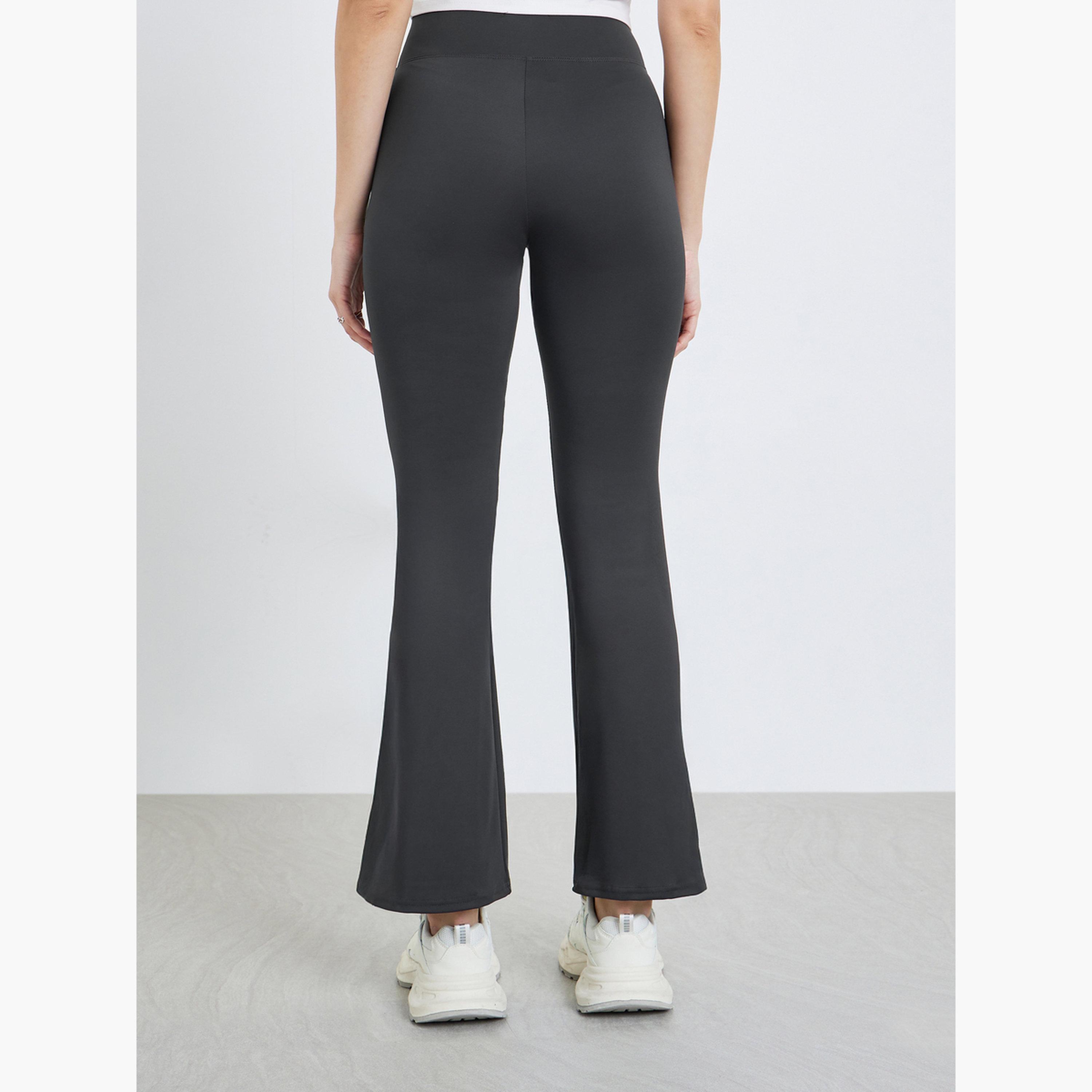 ليقنز بخصر عالي وقصة واسعة من الأسفل-women-clothing-bottoms-leggings-image-4