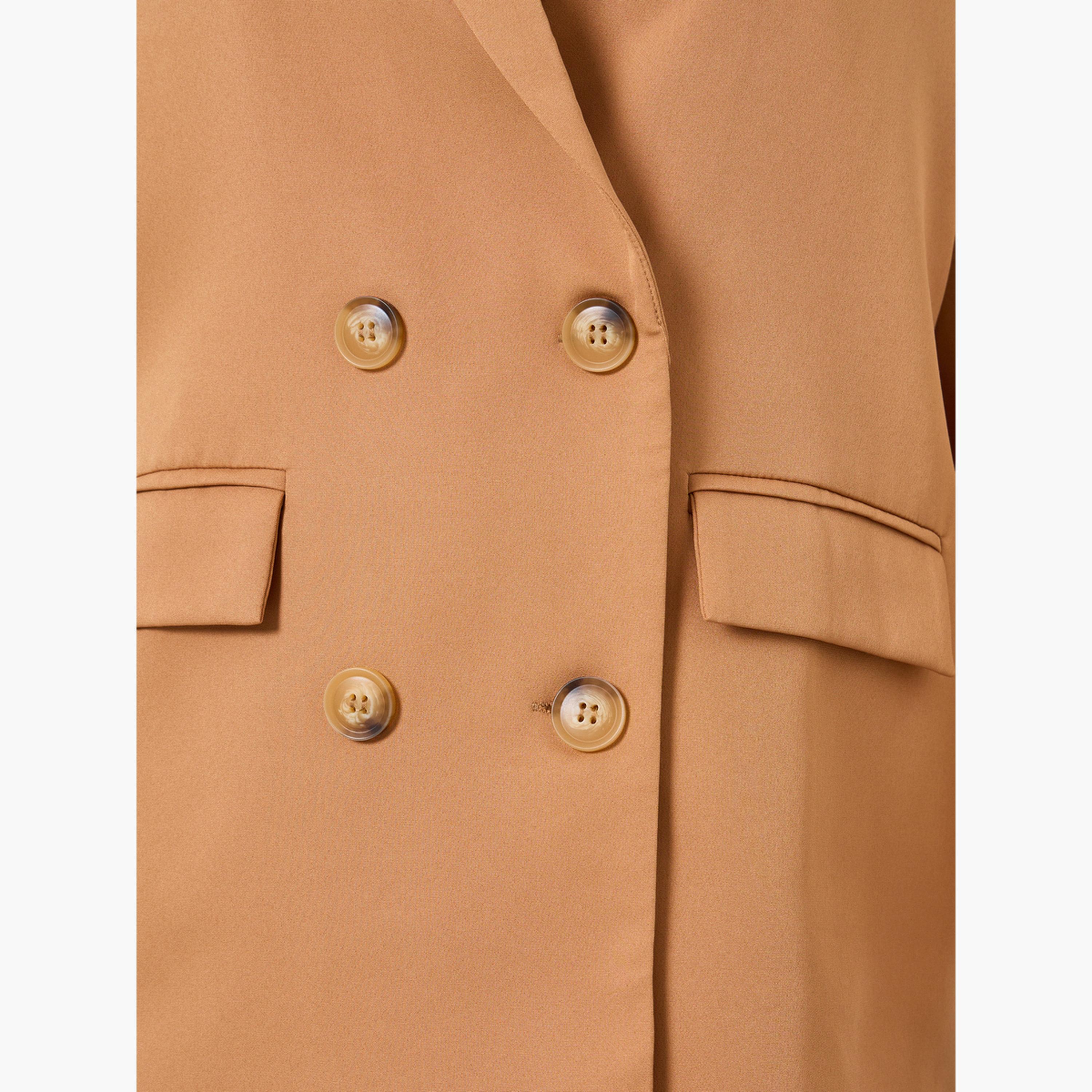 Styli Women Khaki Double-Breasted Blazer-women-clothing-coatsandjackets-blazers-image-5