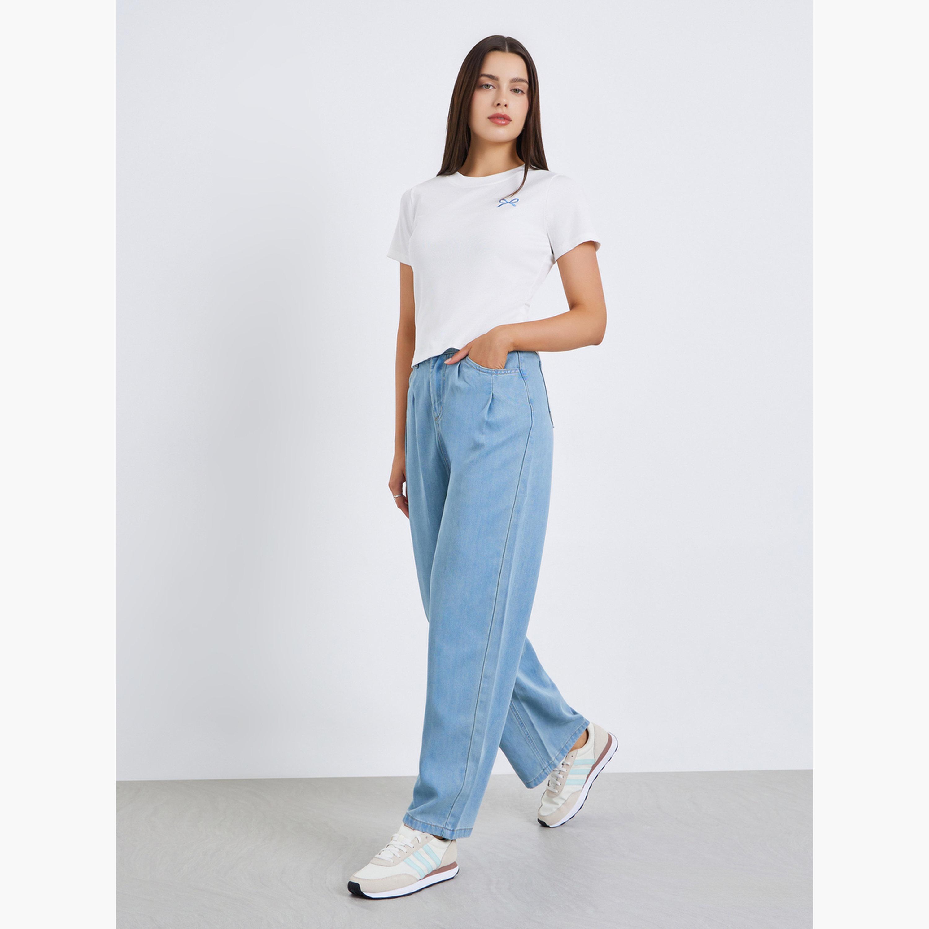 Styli Women Blue Wide Leg Jeans-women-clothing-bottoms-jeans-image-2