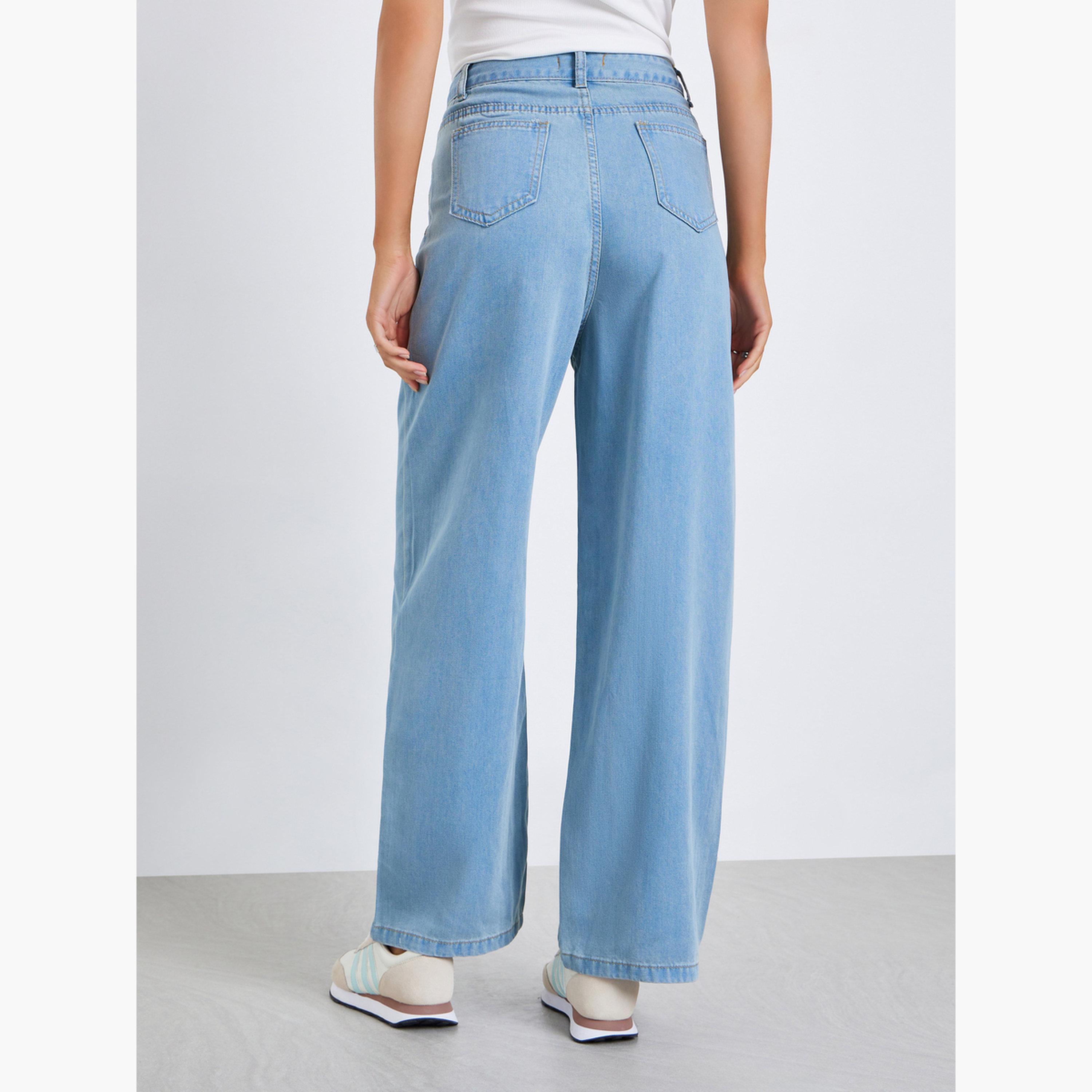 Styli Women Blue Wide Leg Jeans-women-clothing-bottoms-jeans-image-4