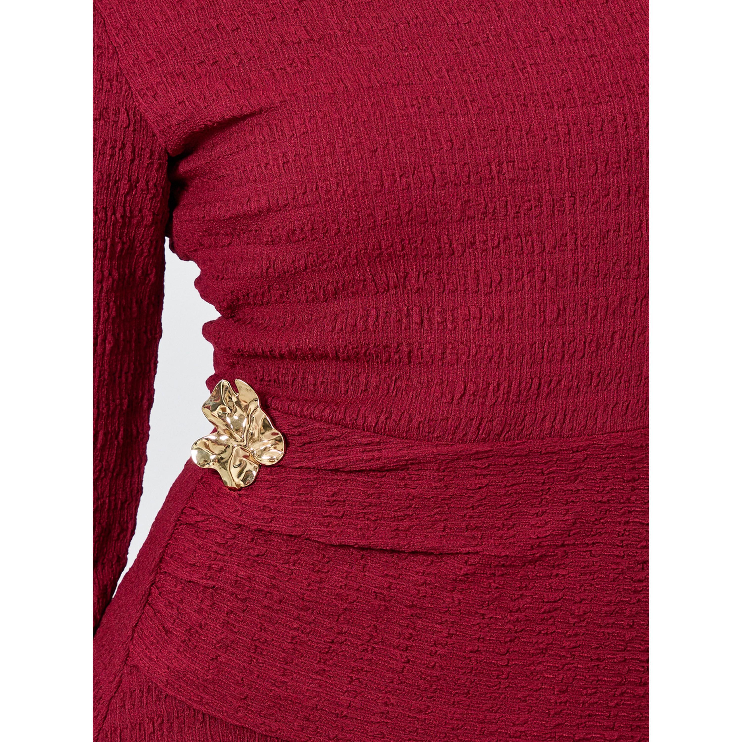 فستان طويل محبوك بقماش بارز-women-clothing-dresses-image-5