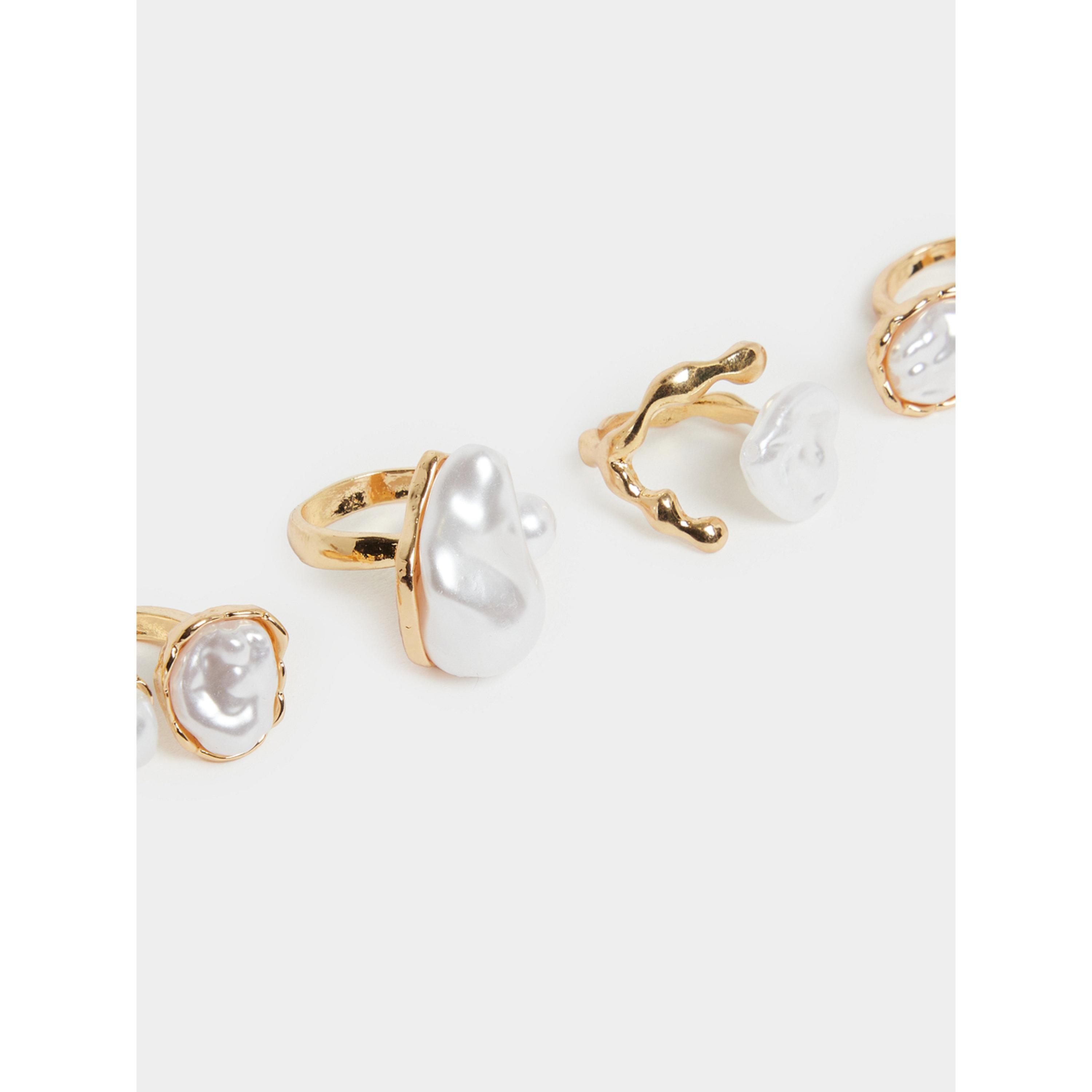 طقم من 4 خواتم لؤلؤ صناعي-women-watchesandjewellery-jewellery-rings-image-3