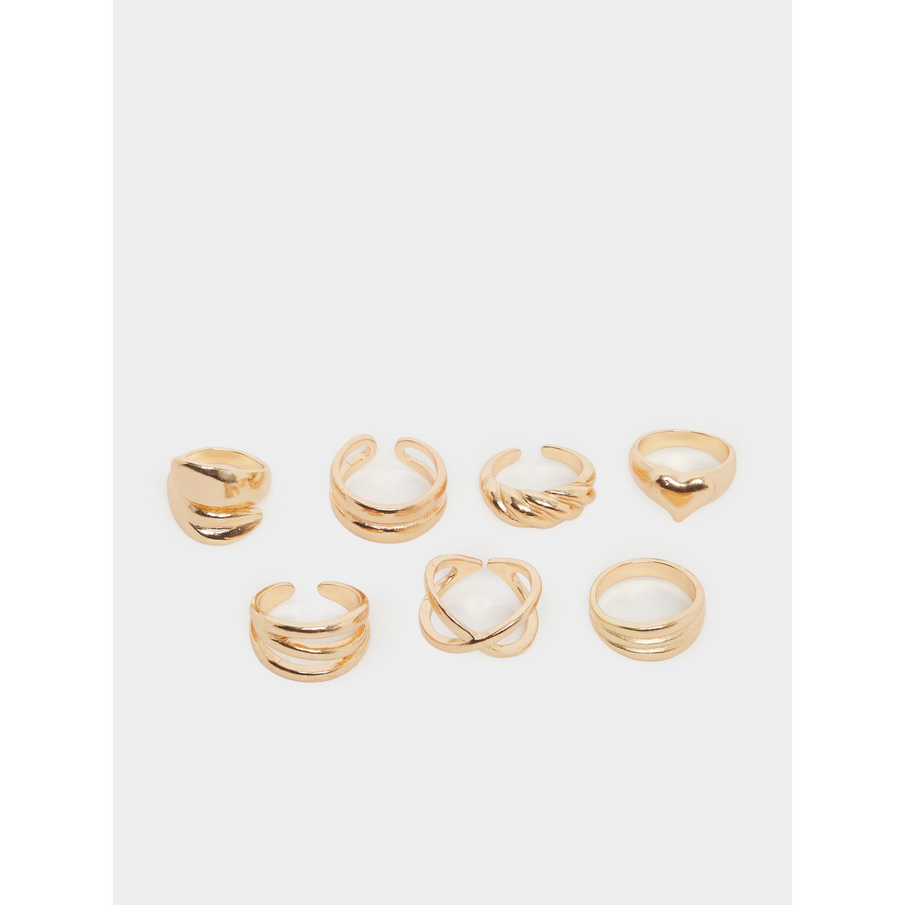 Styli Pack of 11 - Assorted Gold Rings-women-watchesandjewellery-jewellery-rings-image-2