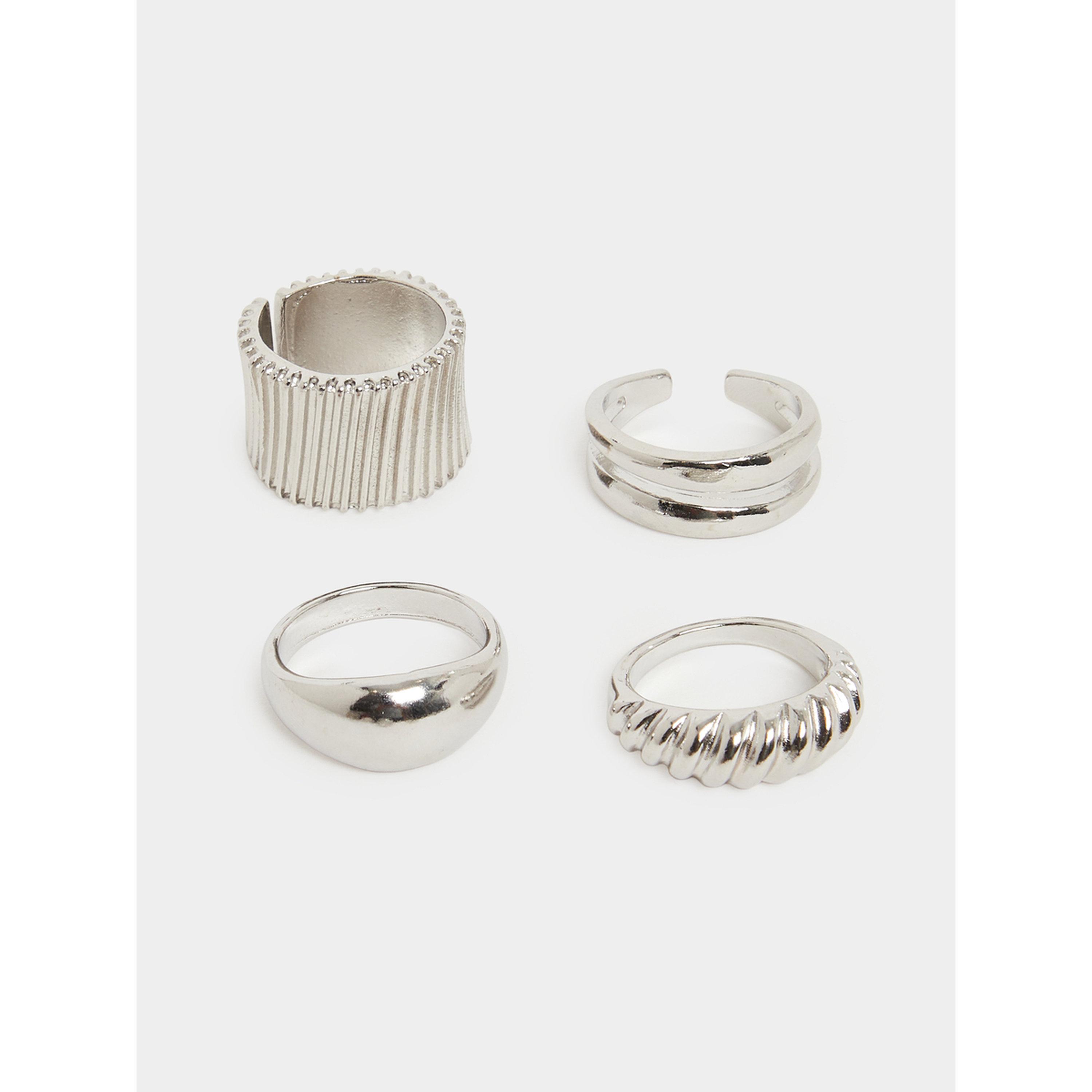 طقم من 8 قطع - خواتم فضية مميزة-women-watchesandjewellery-jewellery-rings-image-2
