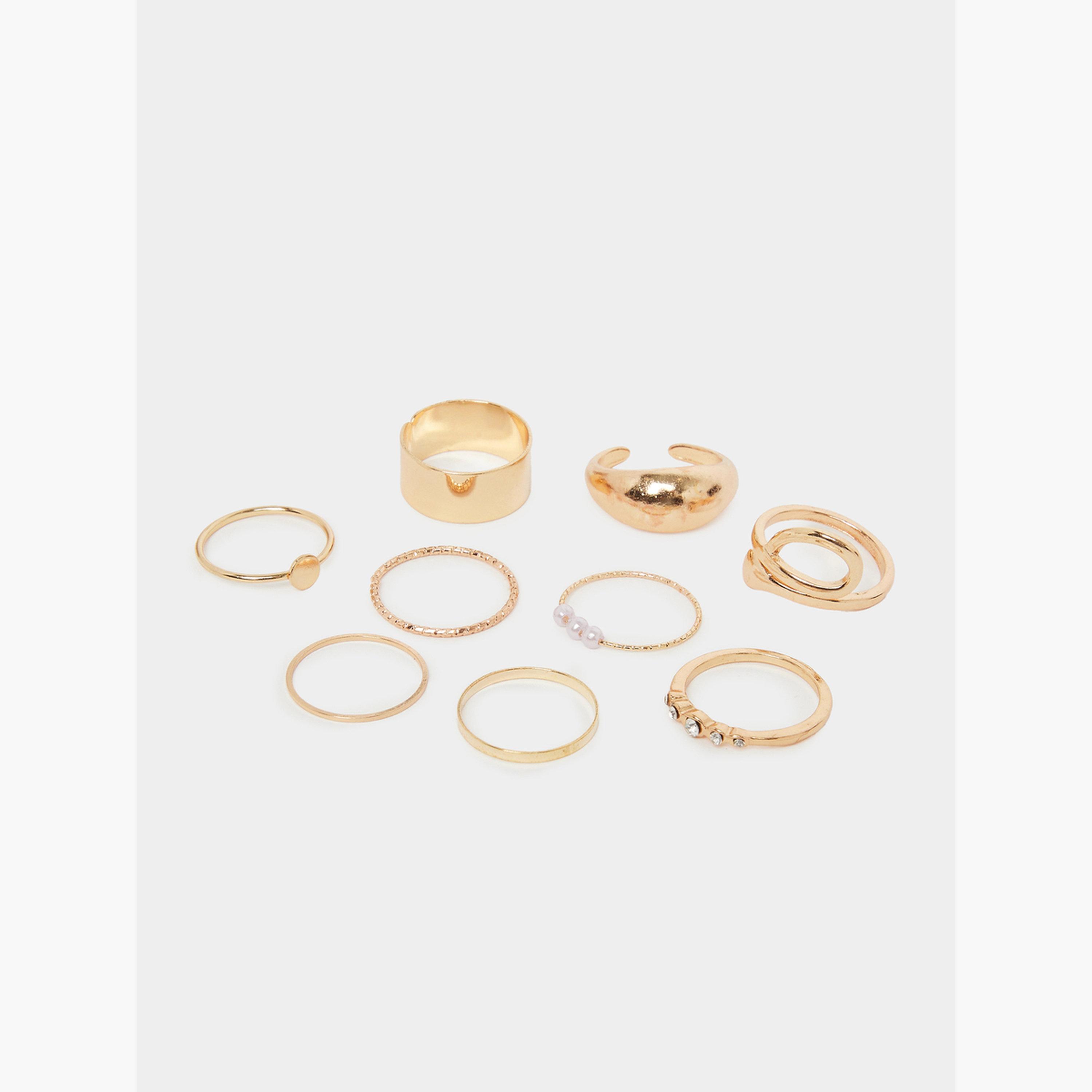 Styli Pack of 25 - Assorted Gold Rings-women-watchesandjewellery-jewellery-rings-image-2