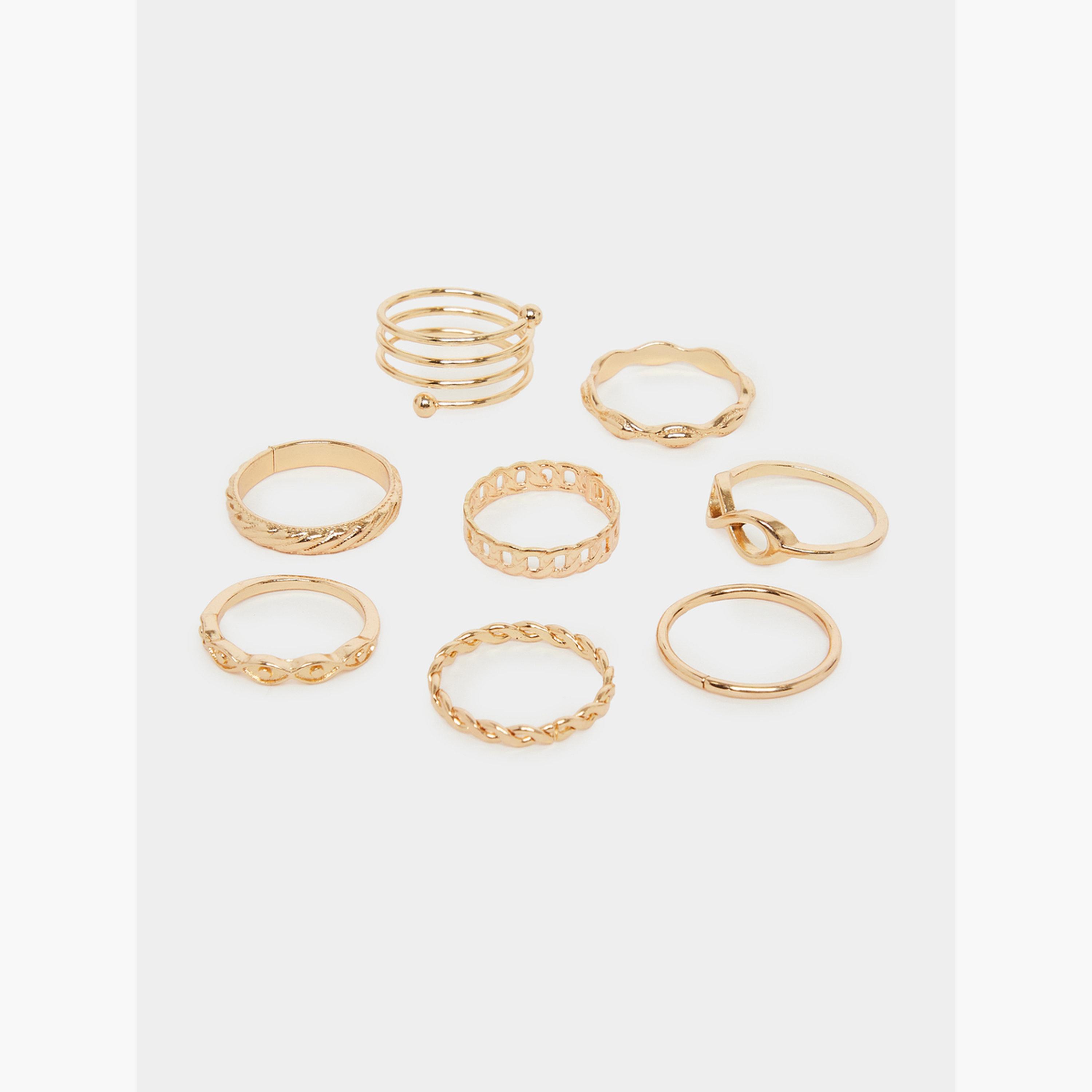 Styli Pack of 25 - Assorted Gold Rings-women-watchesandjewellery-jewellery-rings-image-4