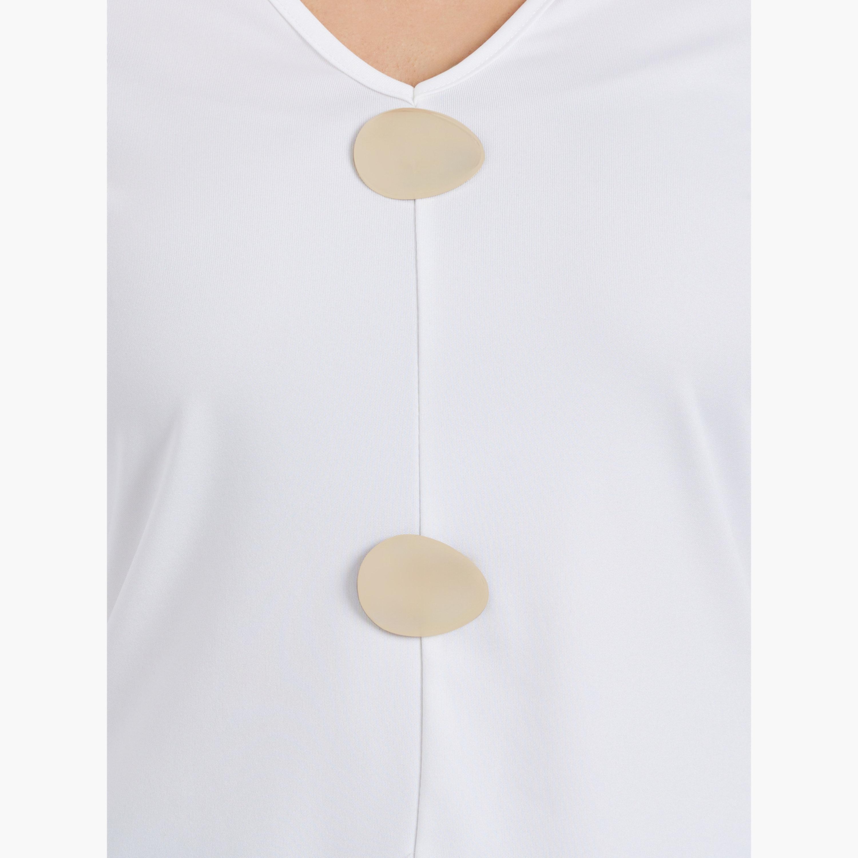 بلوزة بأكمام طويلة وتفاصيل إبزيم-women-clothing-tshirts-image-3