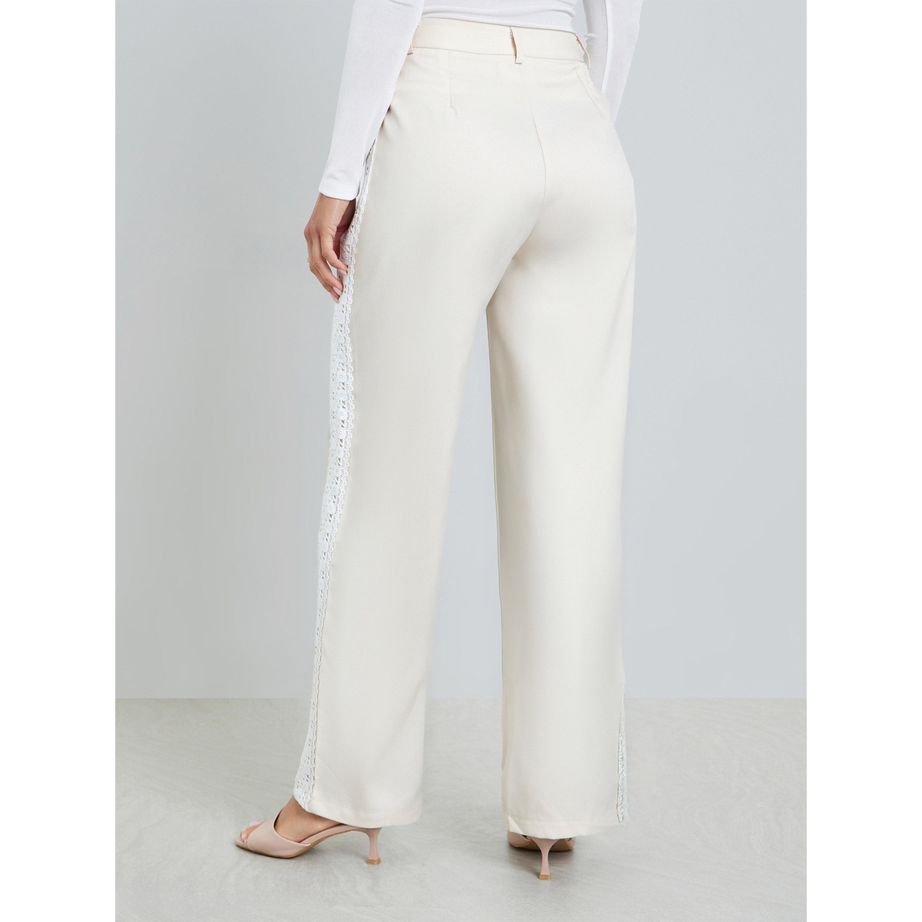 بنطال بأرجل واسعة وتفاصيل دانتيل-women-clothing-bottoms-trousers-image-4