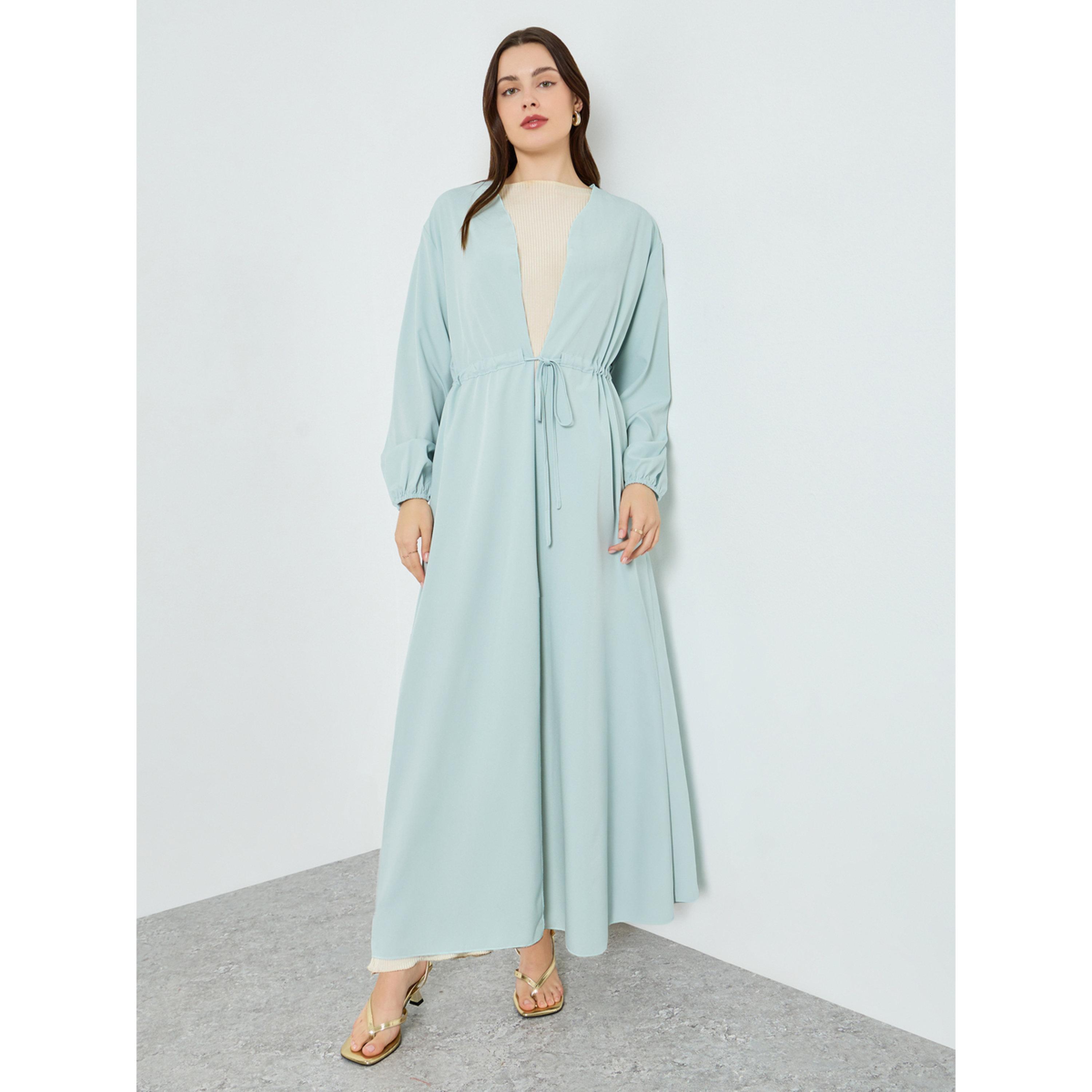 عباية كيمونو برباط خصر للنساء-women-arabicclothing-abayas-image-1