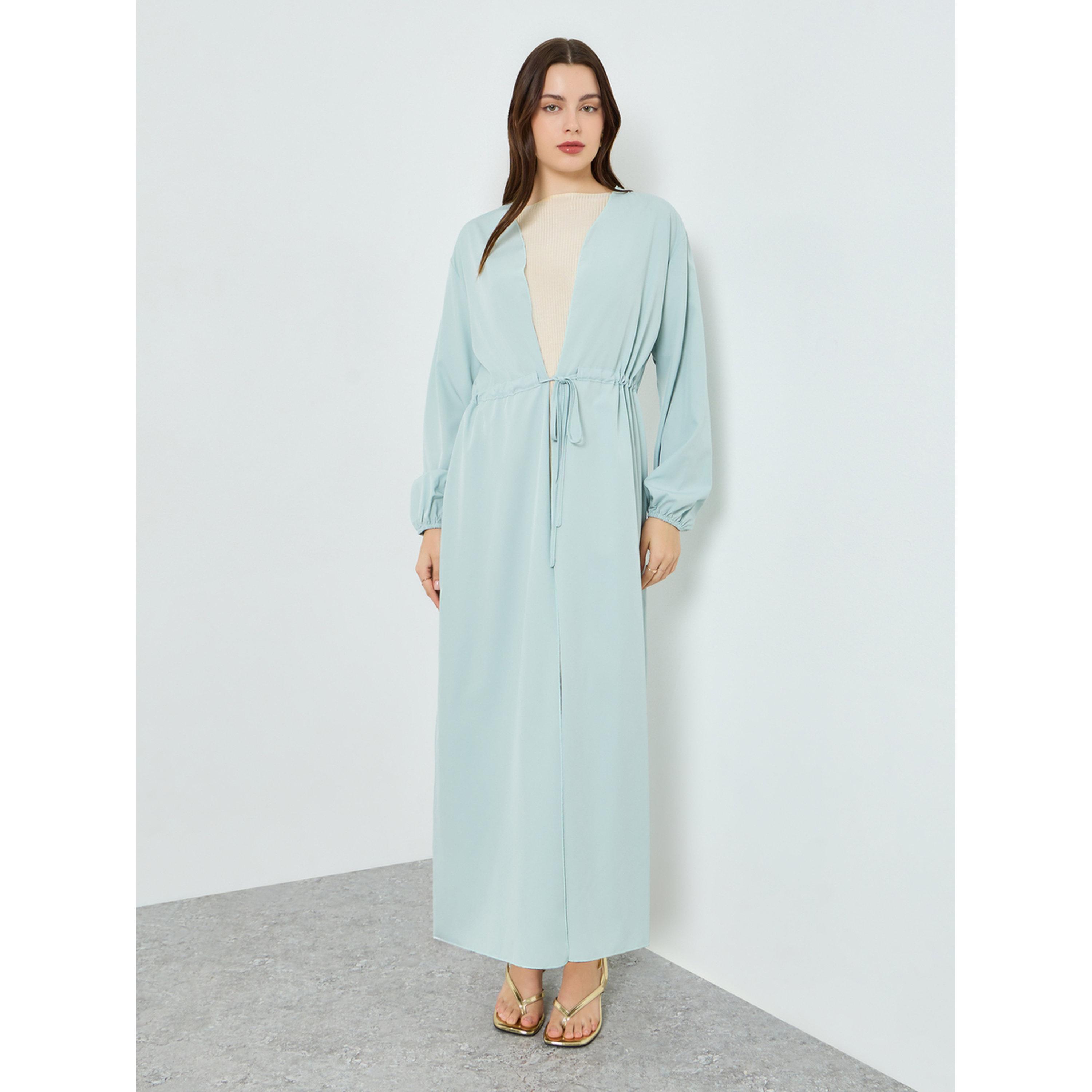 عباية كيمونو برباط خصر للنساء-women-arabicclothing-abayas-image-3