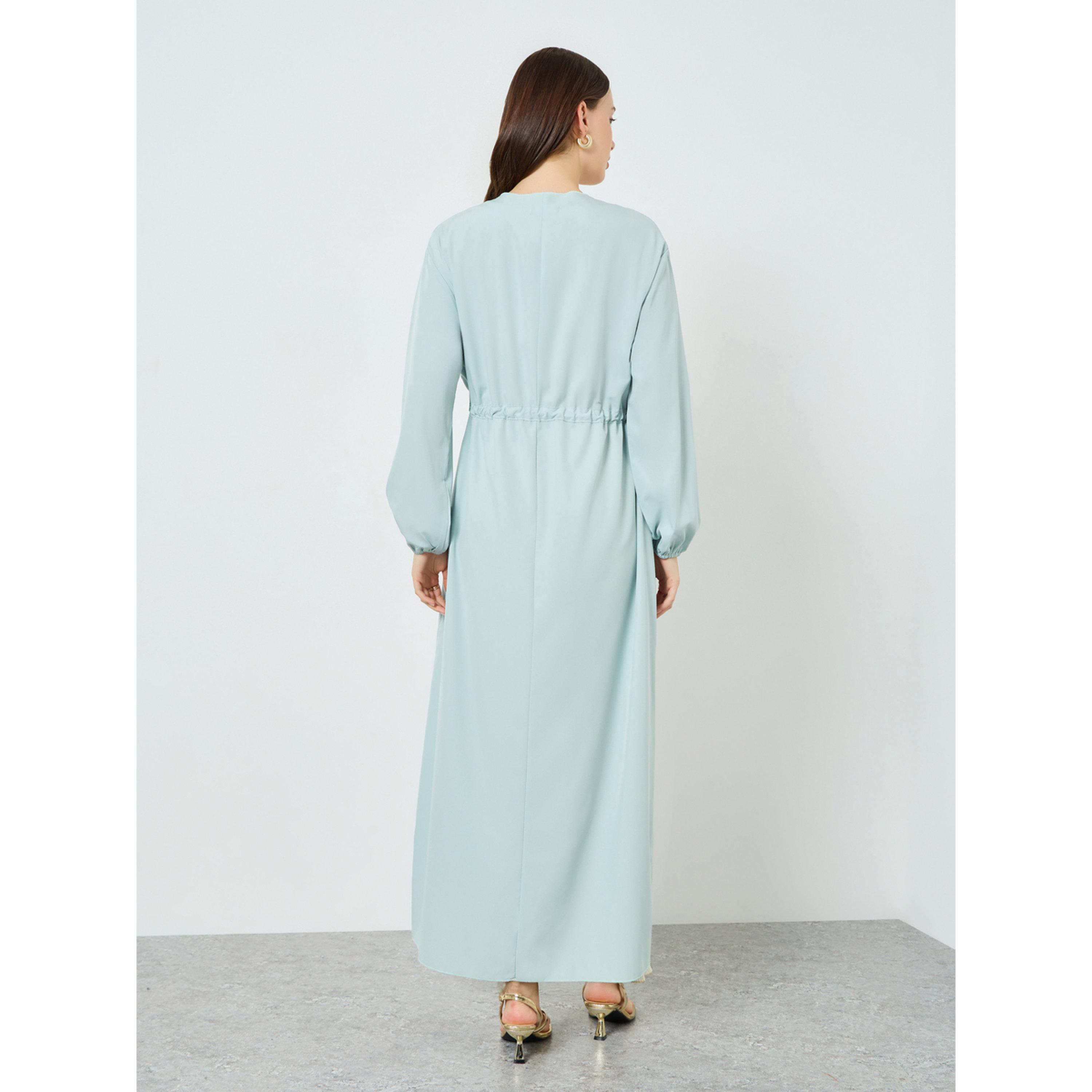 عباية كيمونو برباط خصر للنساء-women-arabicclothing-abayas-image-5