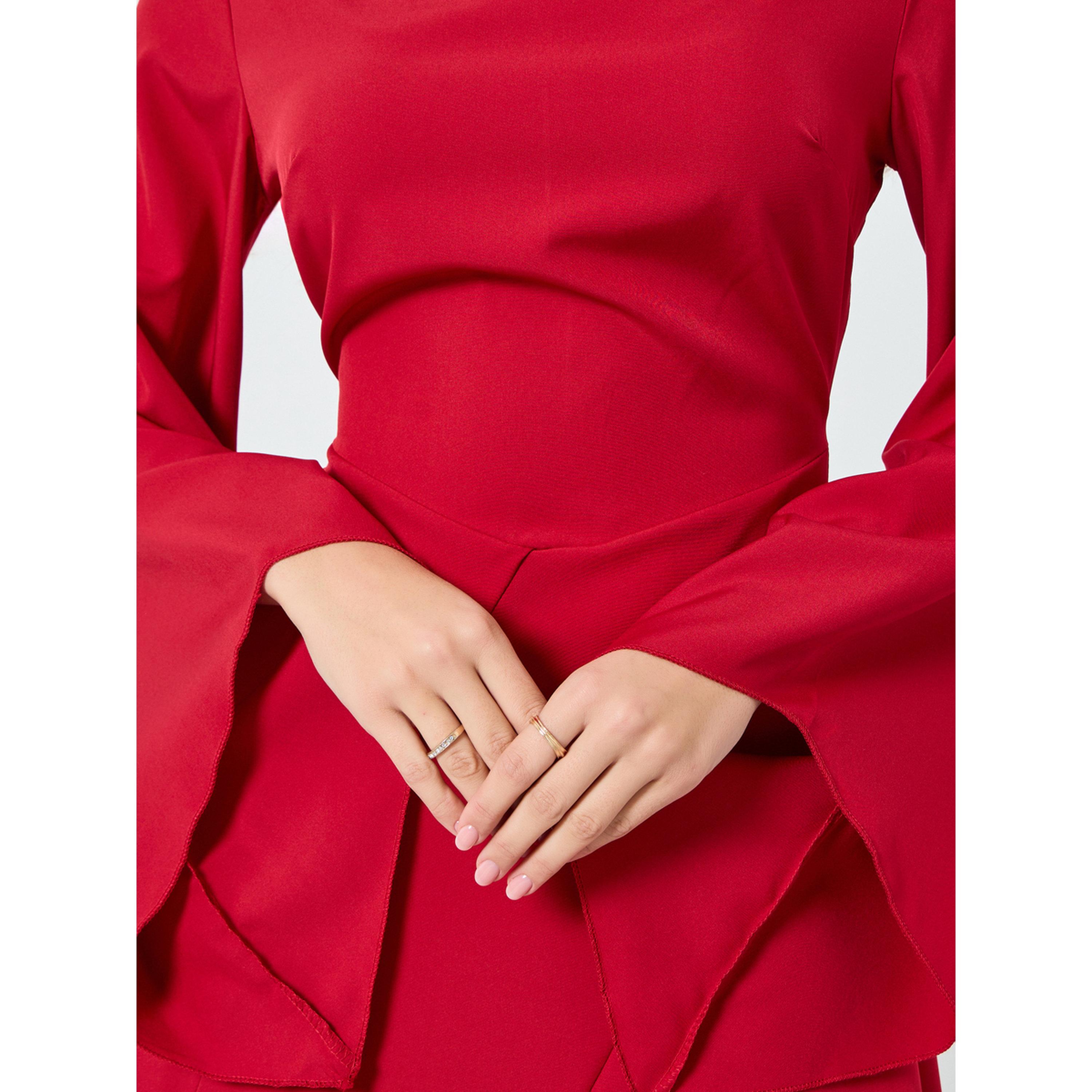 Styli Women Solid Mock Neck Maxi Dress-women-clothing-dresses-image-5