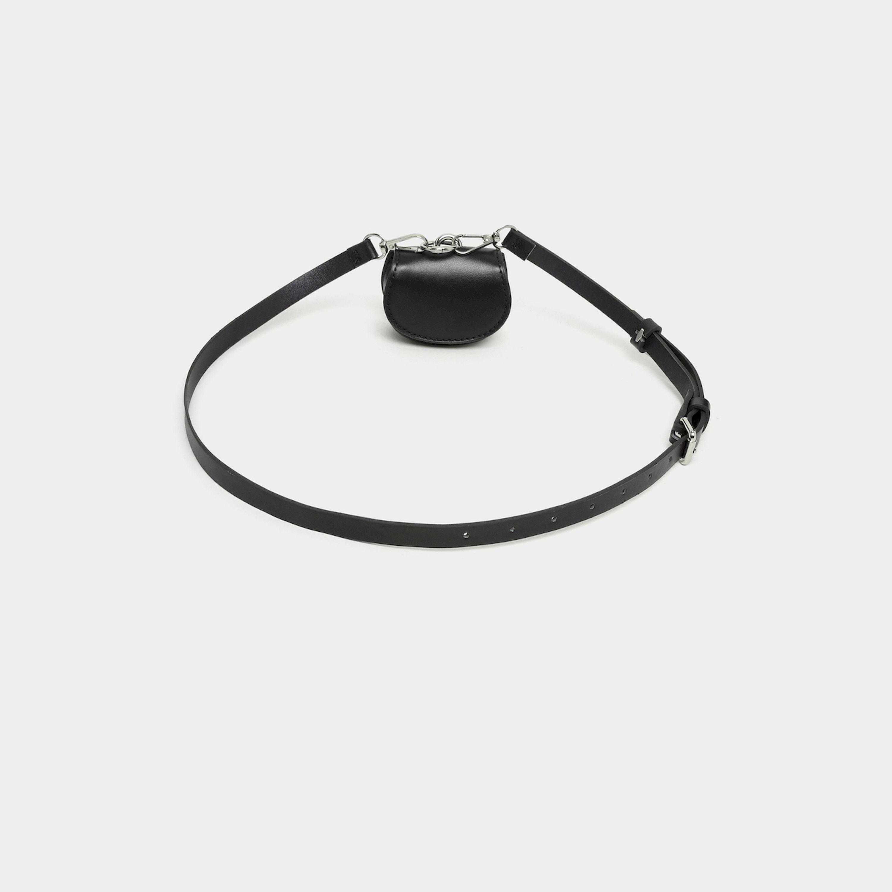 Styli Women Black Faux Leather Belt with Pouch-women-clothingaccessories-belts-image-3