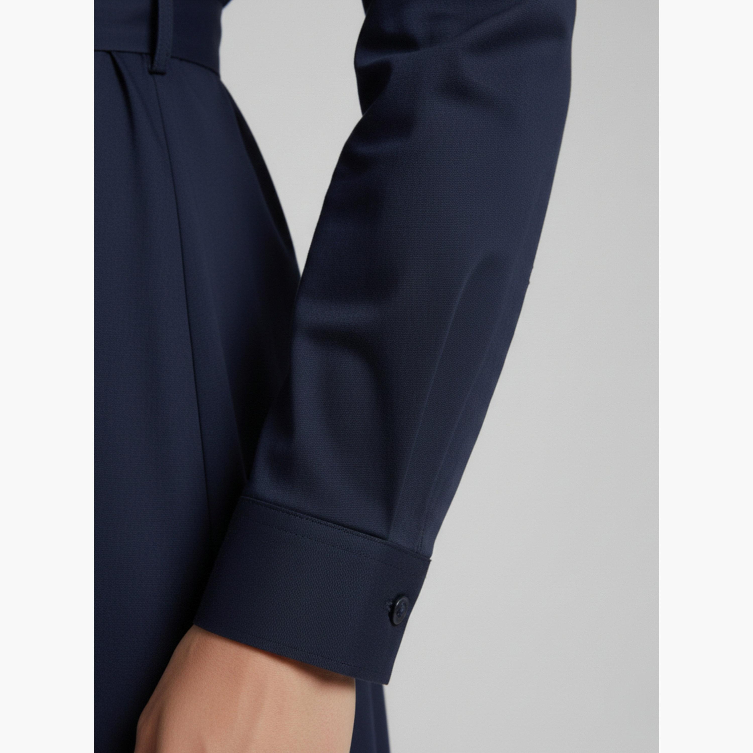 فستان طويل قطن بتصميم قميص للنساء-women-clothing-dresses-image-5