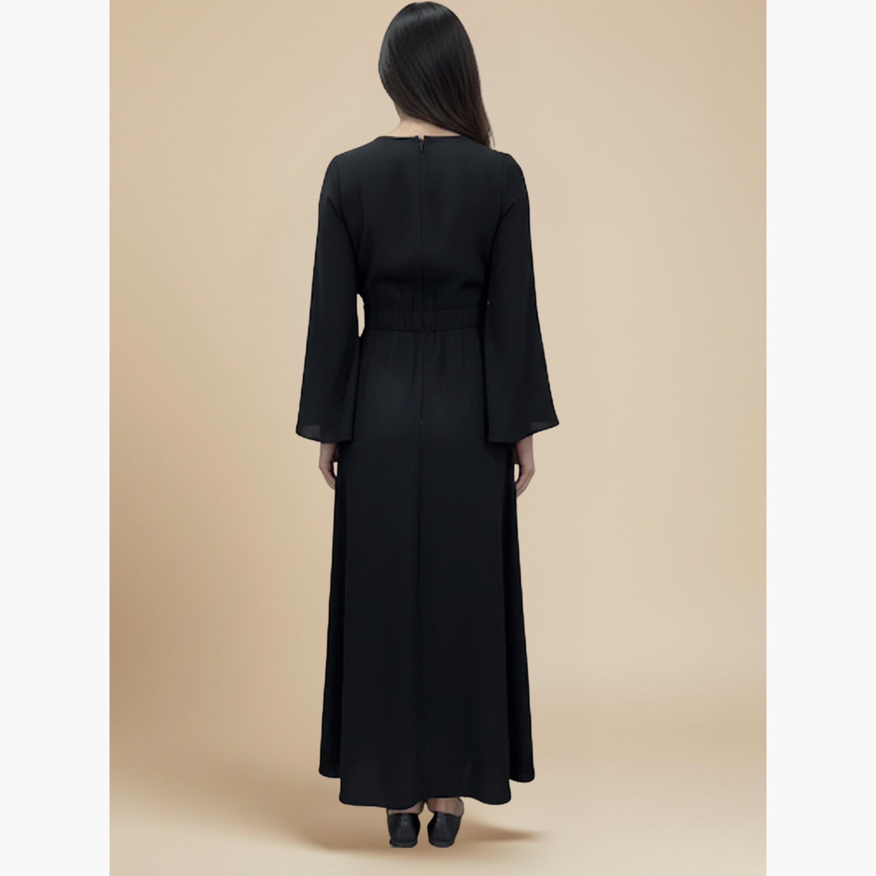 فستان طويل بأكمام جرس للنساء-women-clothing-dresses-image-4