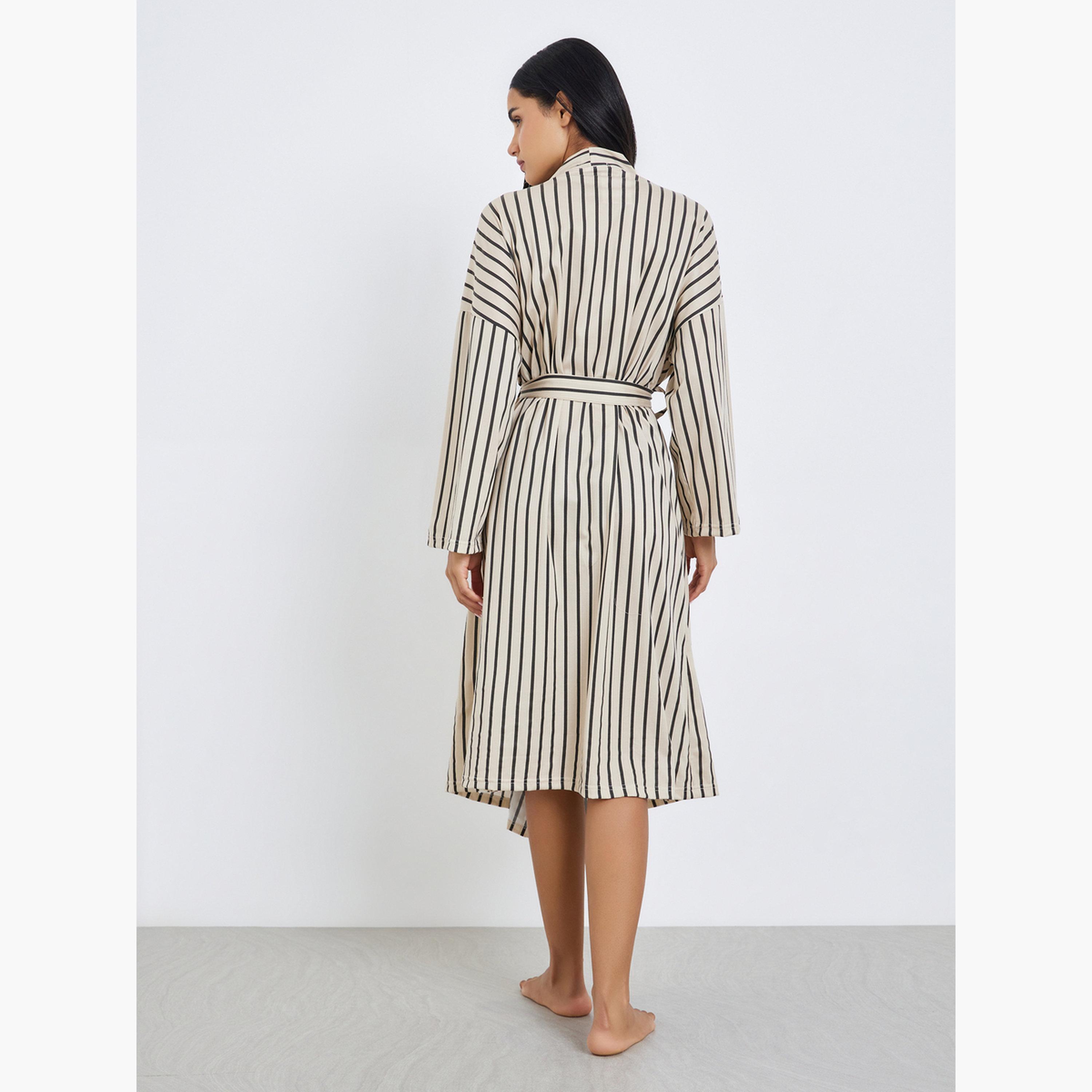 روب مخطط بأكمام طويلة-women-clothing-nightwear-robes-image-4