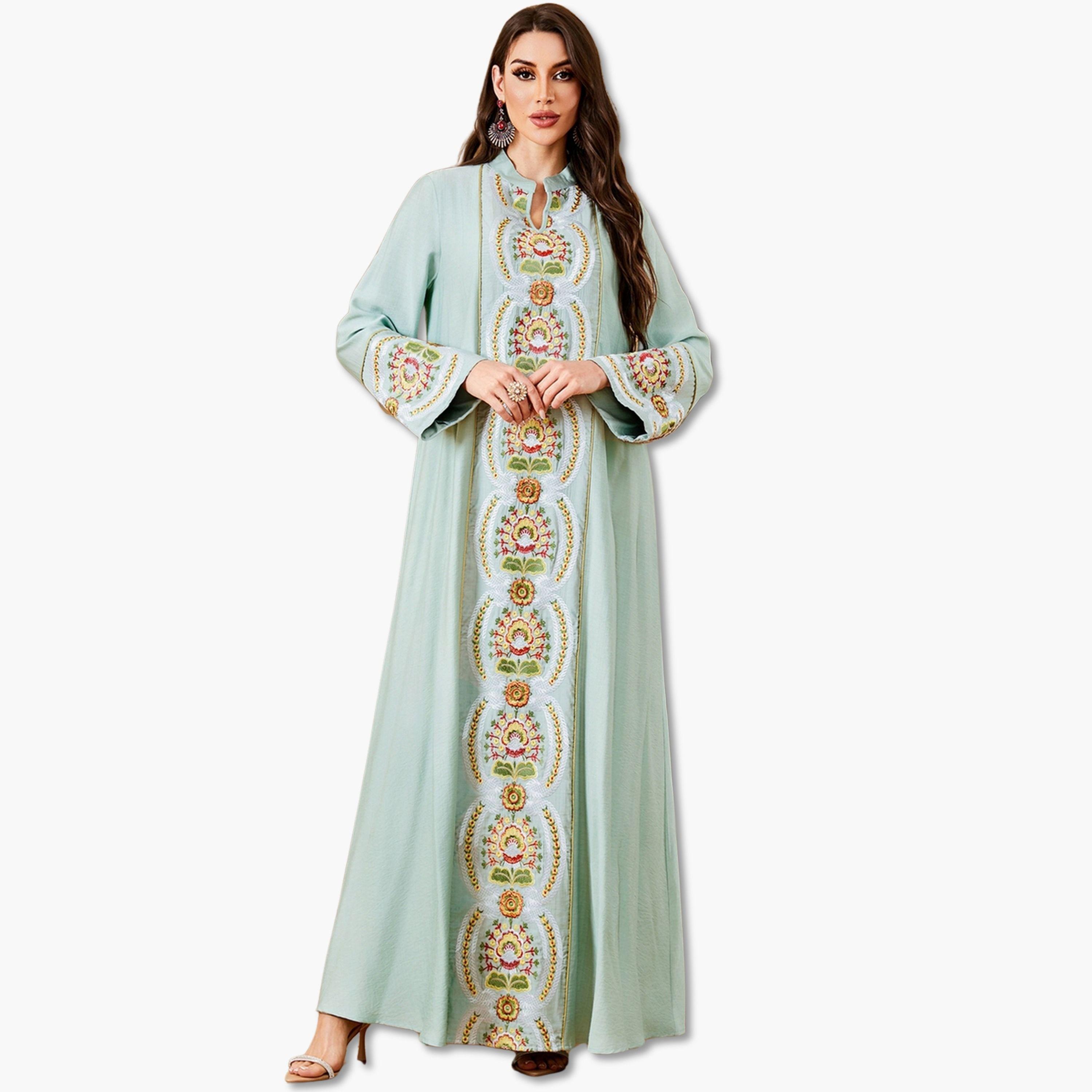 Take Two Women Embellished Detail Long Sleeve Jalabiya-women-arabicclothing-jalabiyas-image-1