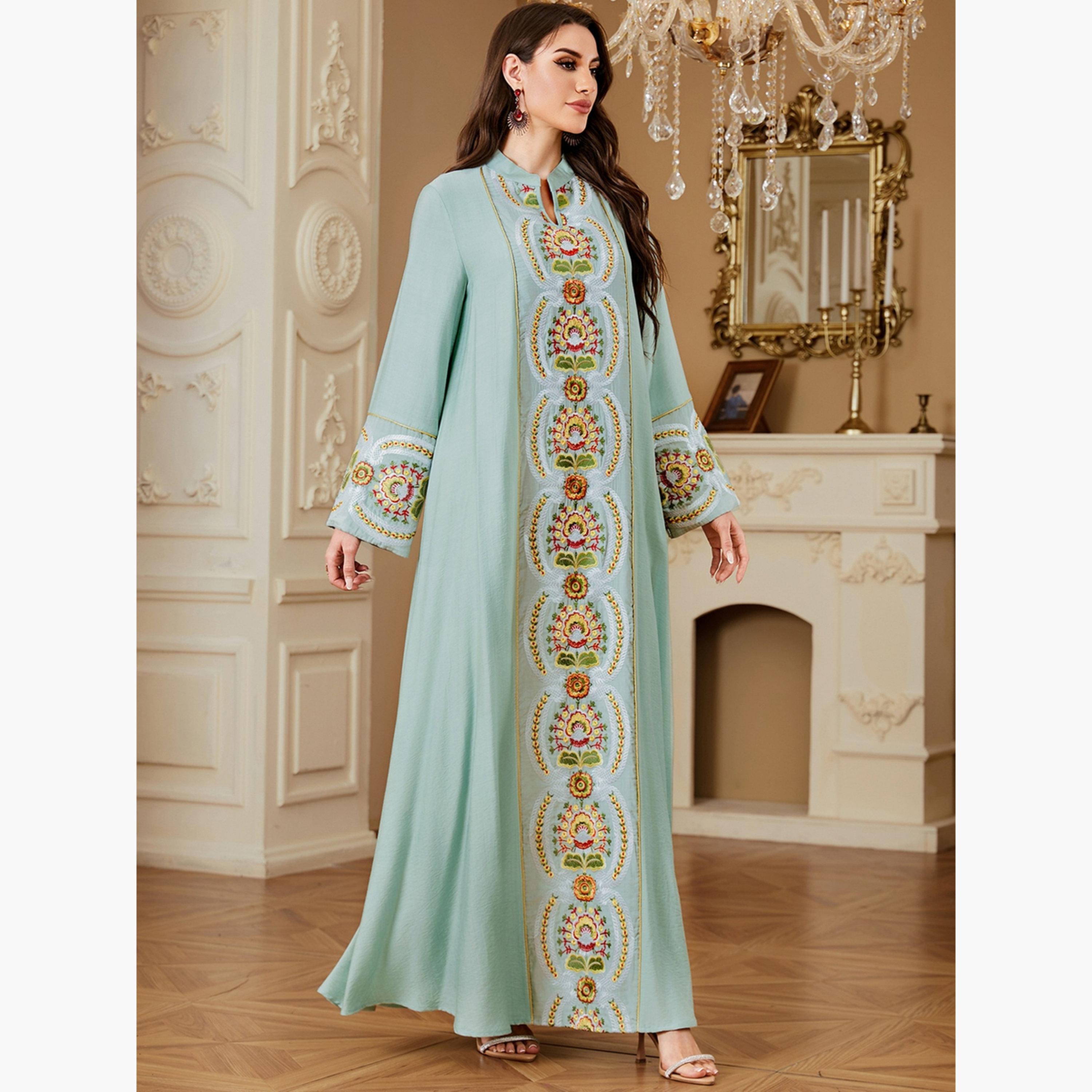 Take Two Women Embellished Detail Long Sleeve Jalabiya-women-arabicclothing-jalabiyas-image-5