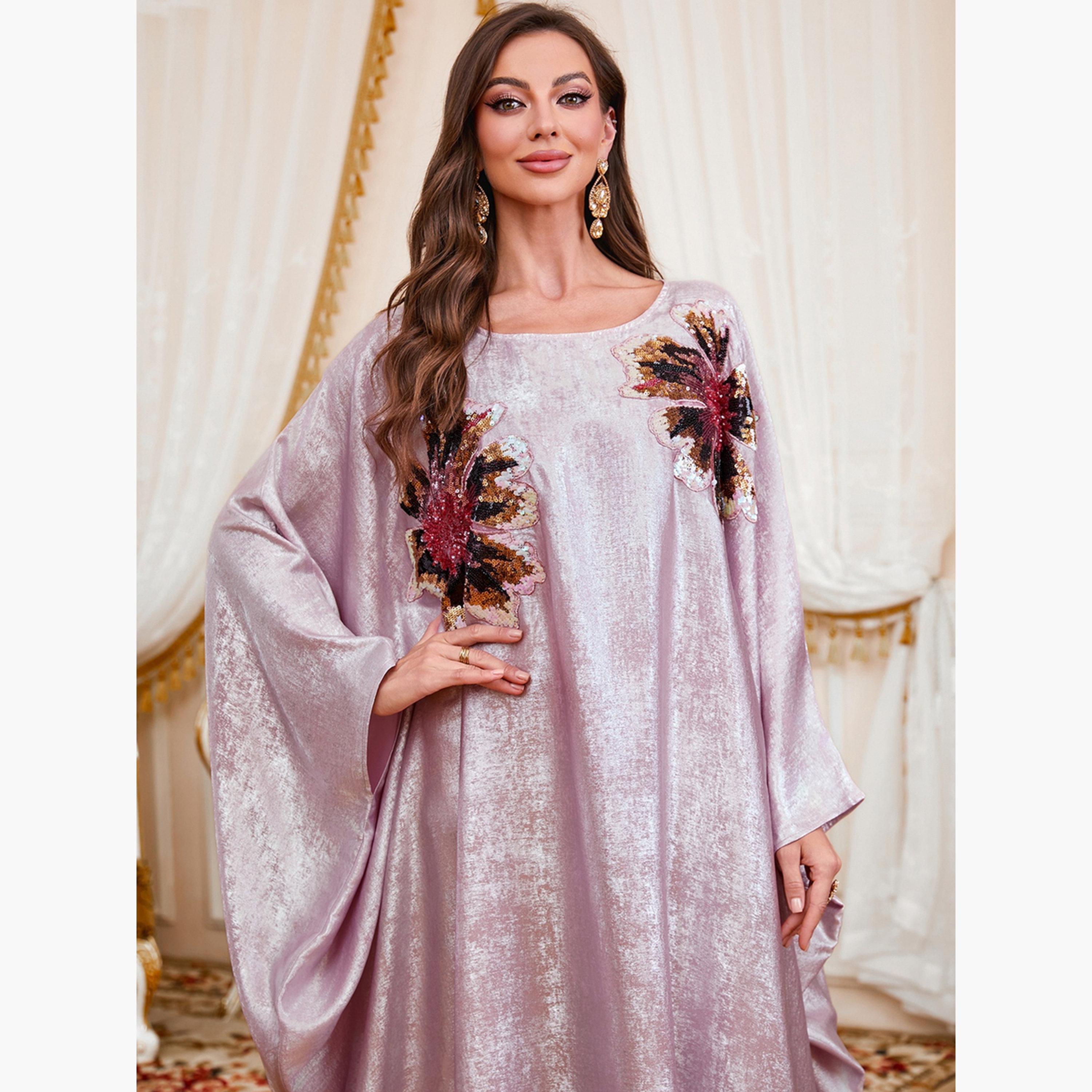 Take Two Women Sequin Patch Detail Batwing Sleeve Kaftan-women-arabicclothing-kaftan-image-5