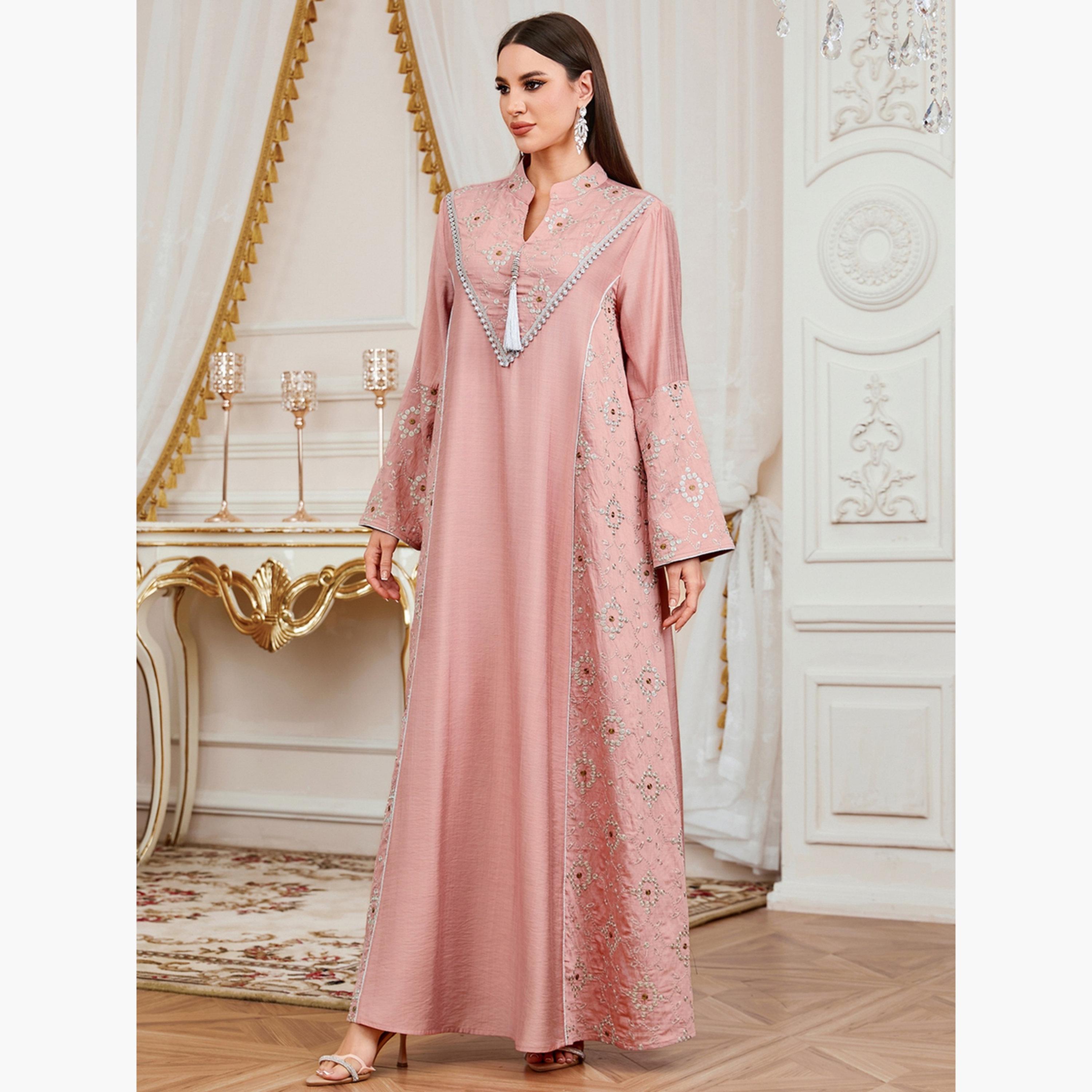 Take Two Women Tassel Sequin Embellished Jalabiya-women-arabicclothing-jalabiyas-image-3
