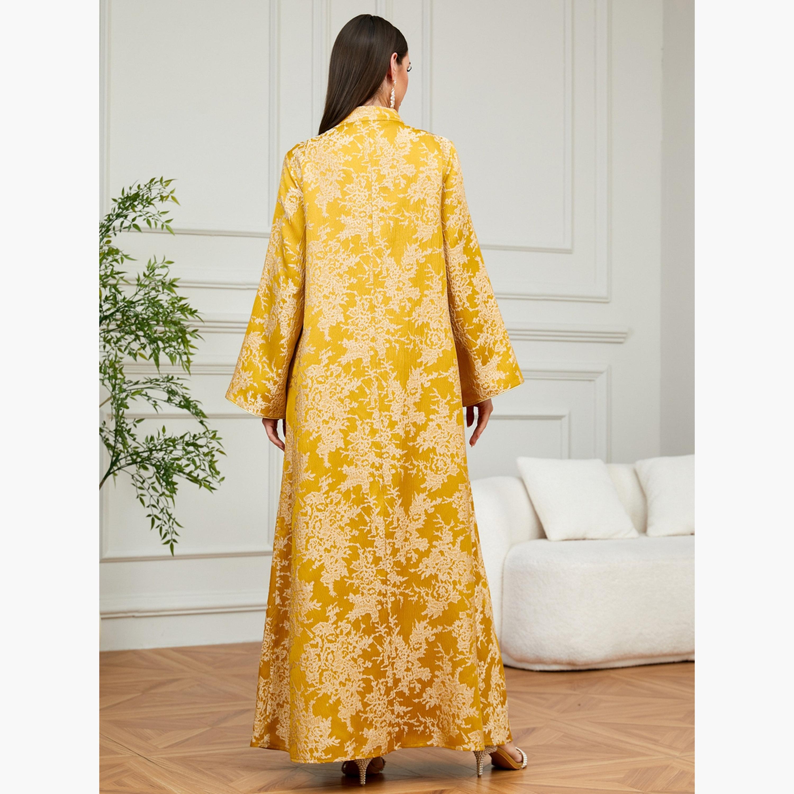 Take Two Women Texture Fabric Embellished Detail Jalabiya-women-arabicclothing-jalabiyas-image-4
