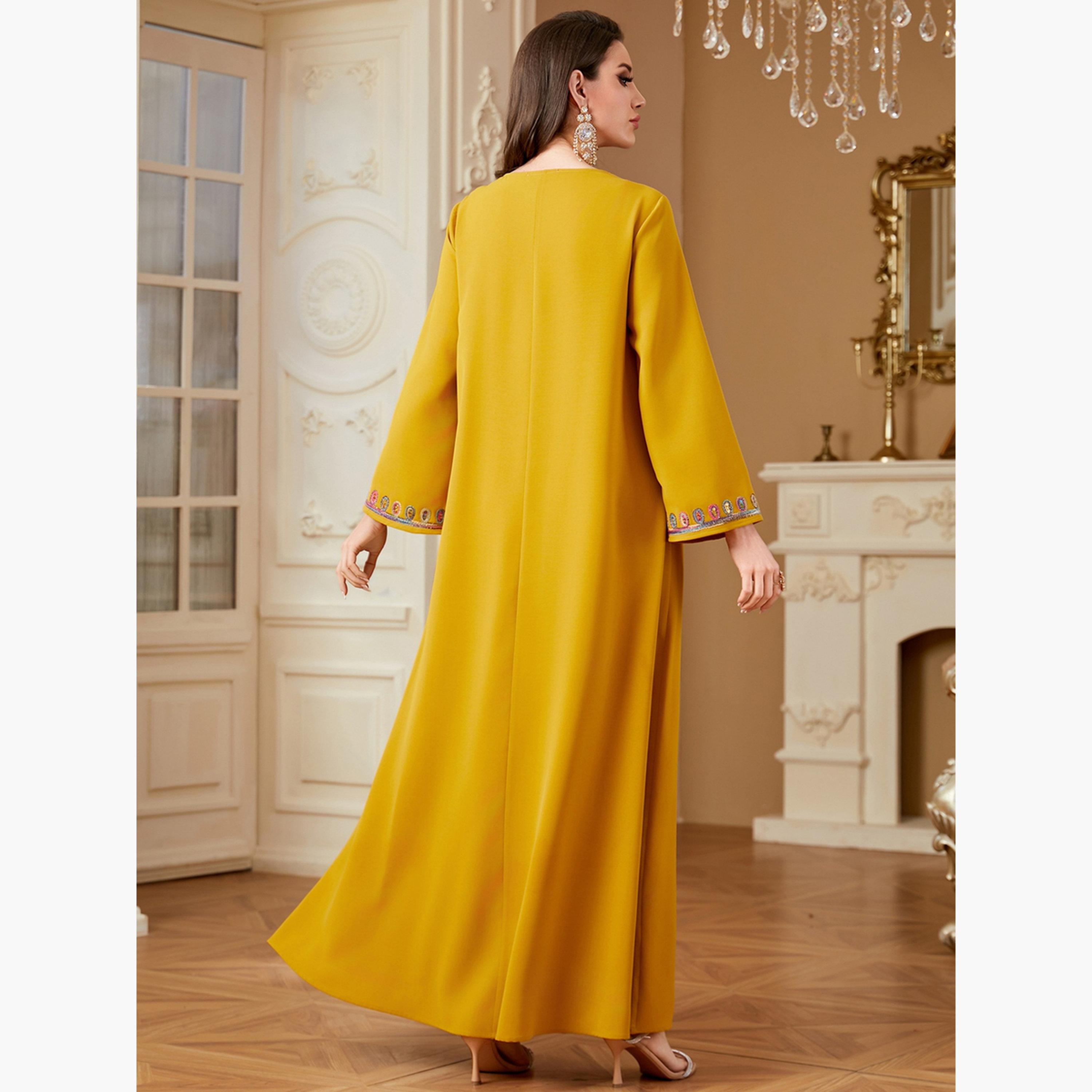 Take Two Women Sequins Embellished Long Sleeve Jalabiya-women-arabicclothing-jalabiyas-image-5