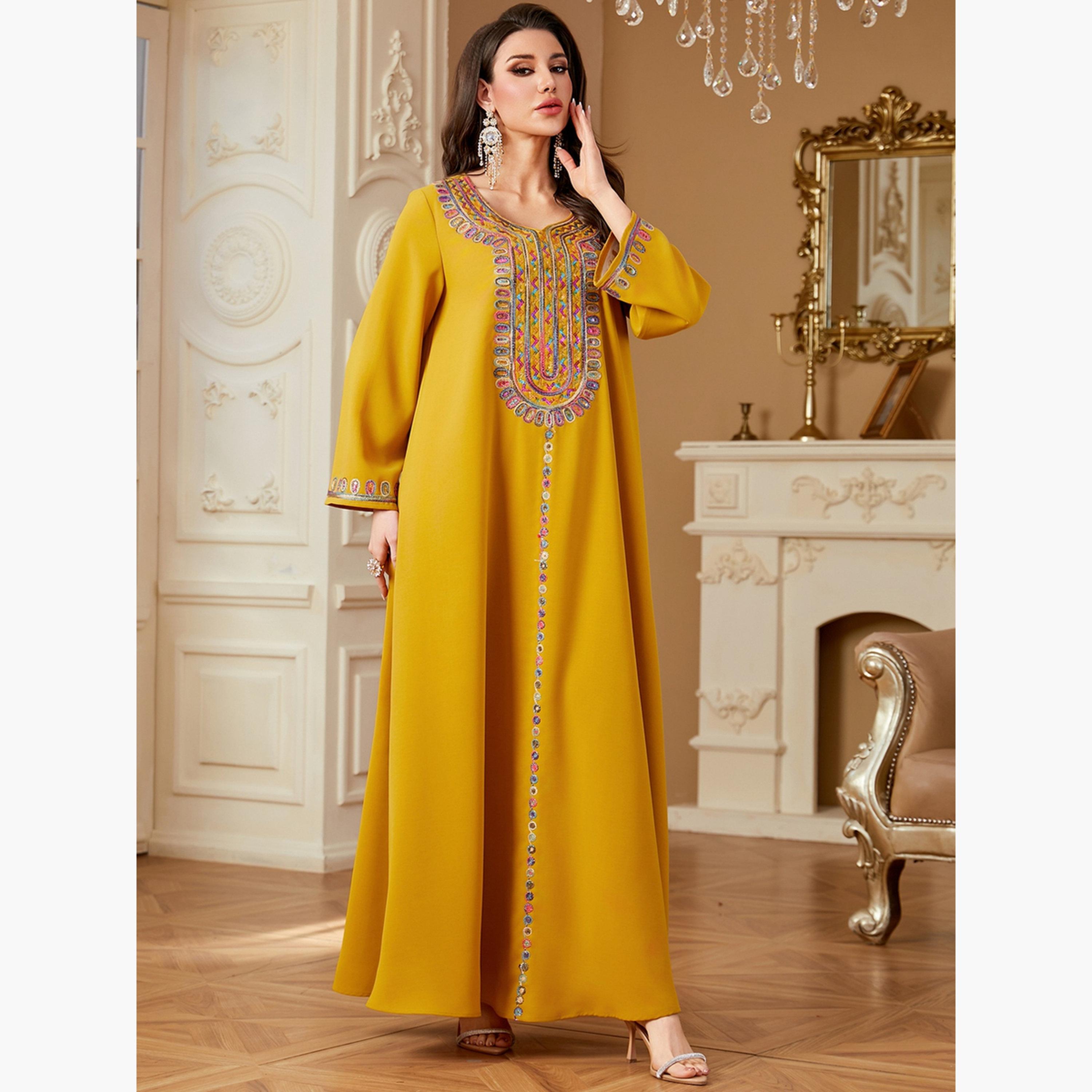 Take Two Women Sequins Embellished Long Sleeve Jalabiya-women-arabicclothing-jalabiyas-image-6