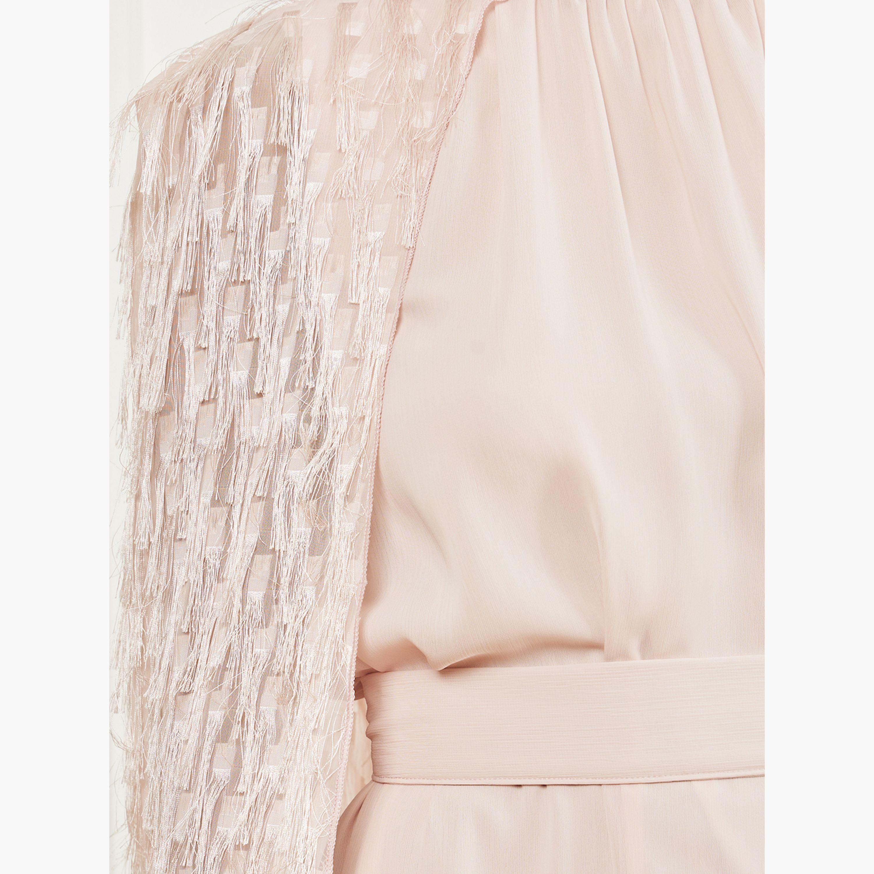 فستان طويل مزين بتصميم كيب-women-clothing-dresses-image-5