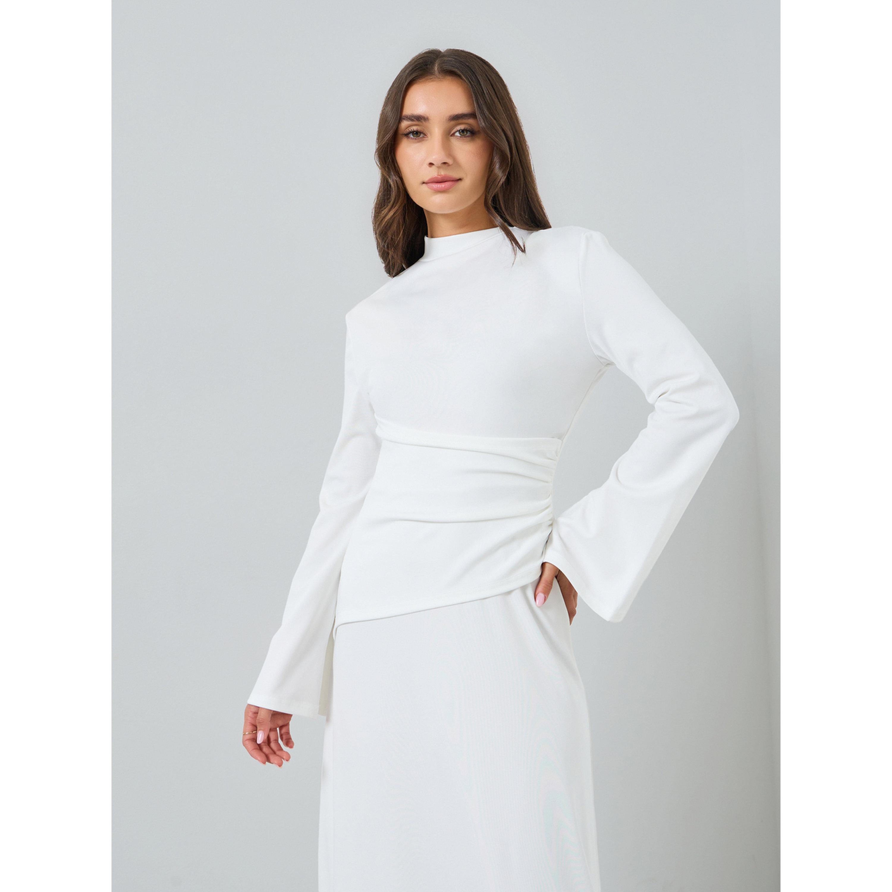 Styli Women Off-White Asymmetric Waist Maxi Dress-women-clothing-dresses-image-2