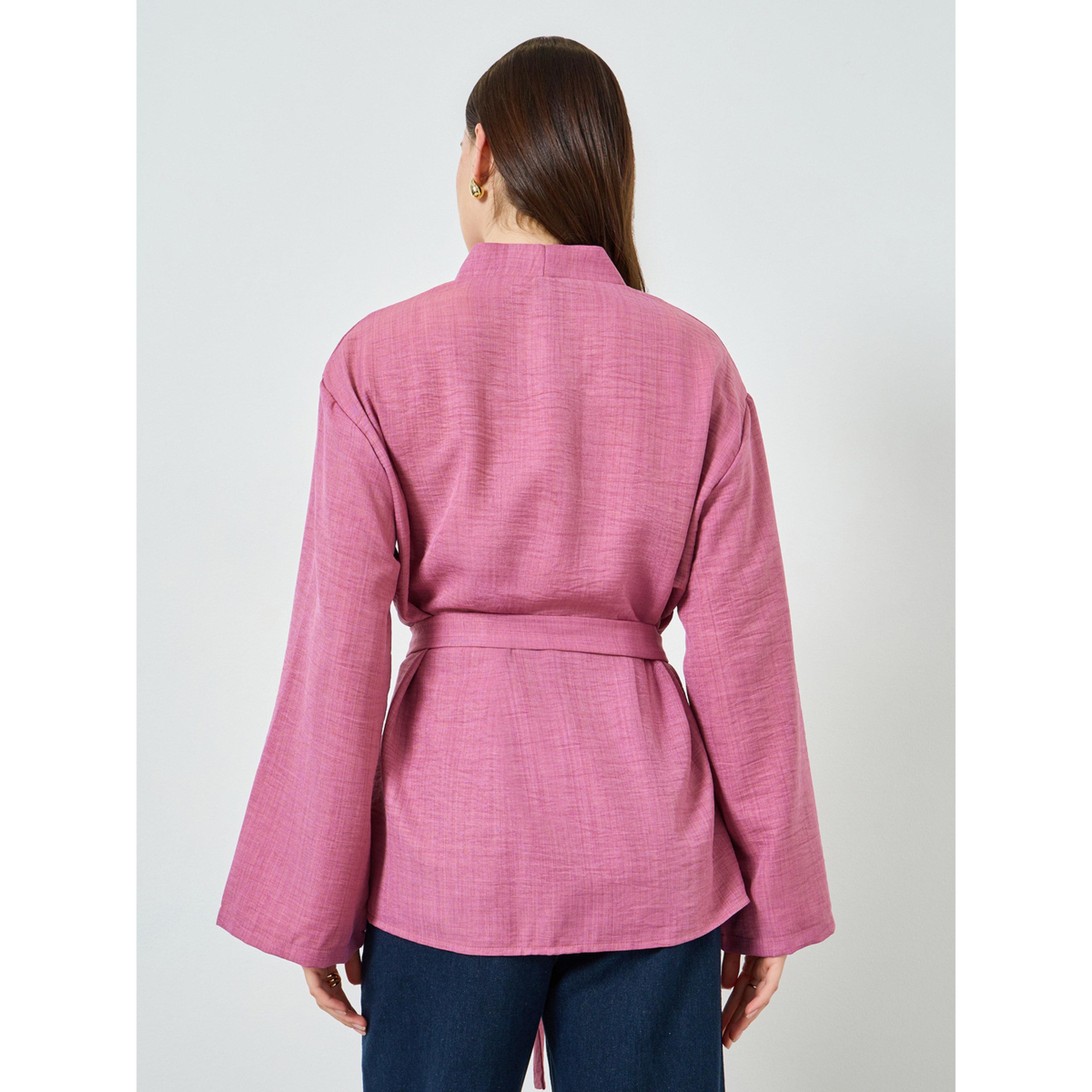 كيمونو سادة بحزام خصر-women-winterwear-coatsandjackets-jackets-image-4