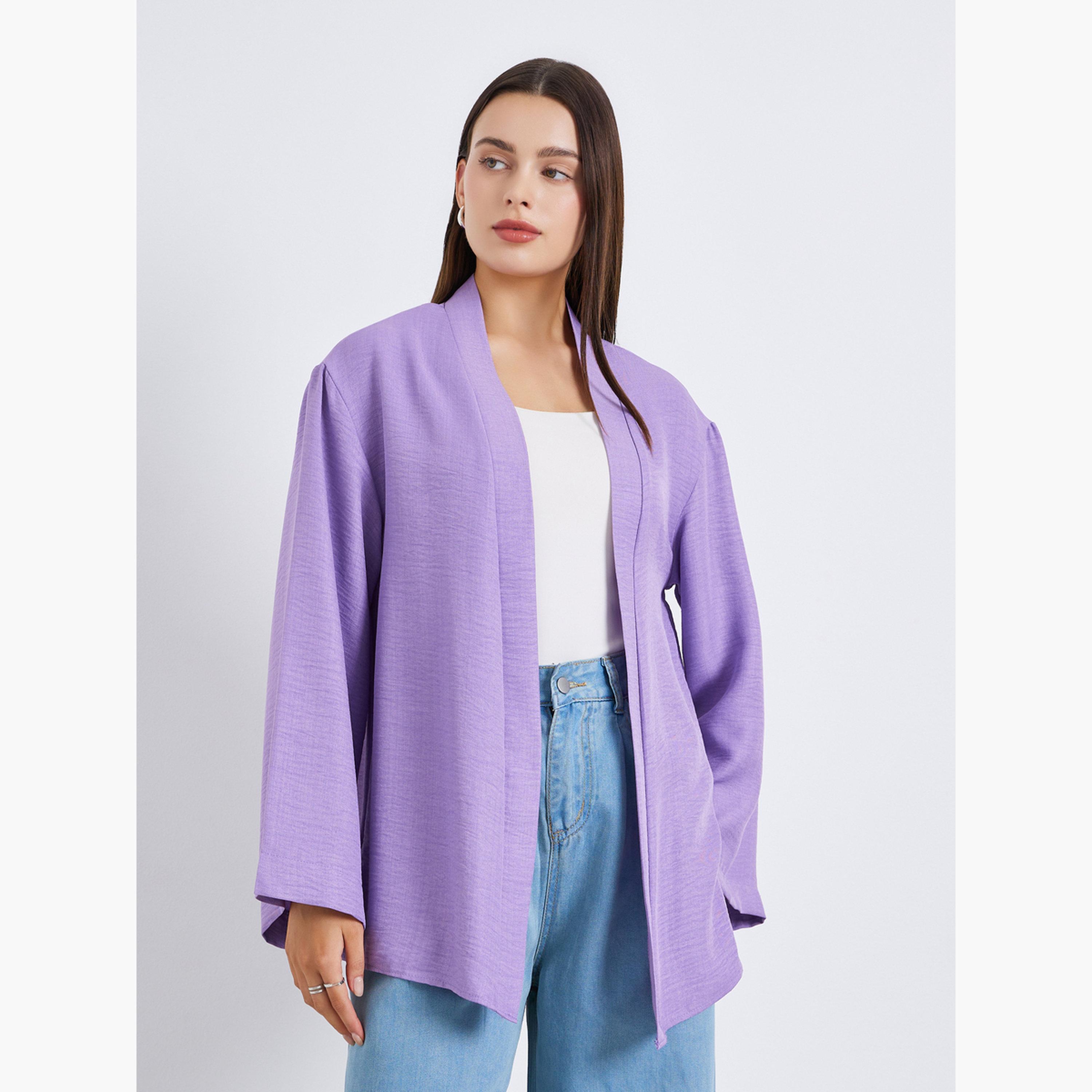 كيمونو سادة مفتوح من الامام-women-clothing-coatsandjackets-jackets-image-1