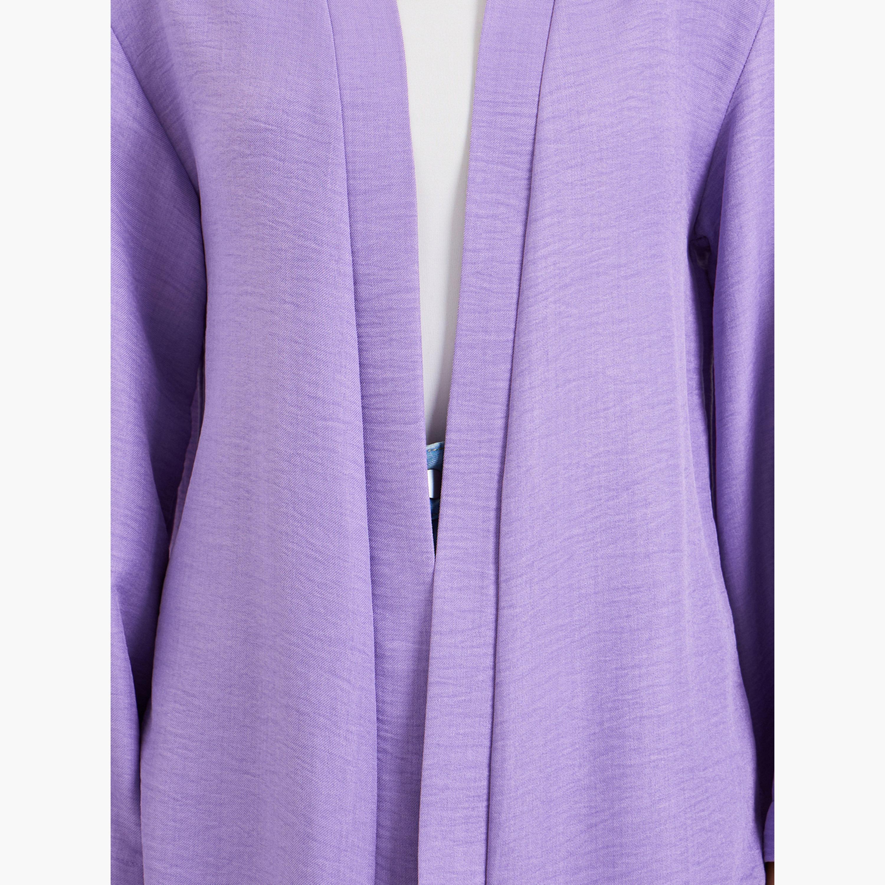 Styli Women Solid Open Front Kimono-women-clothing-coatsandjackets-jackets-image-3
