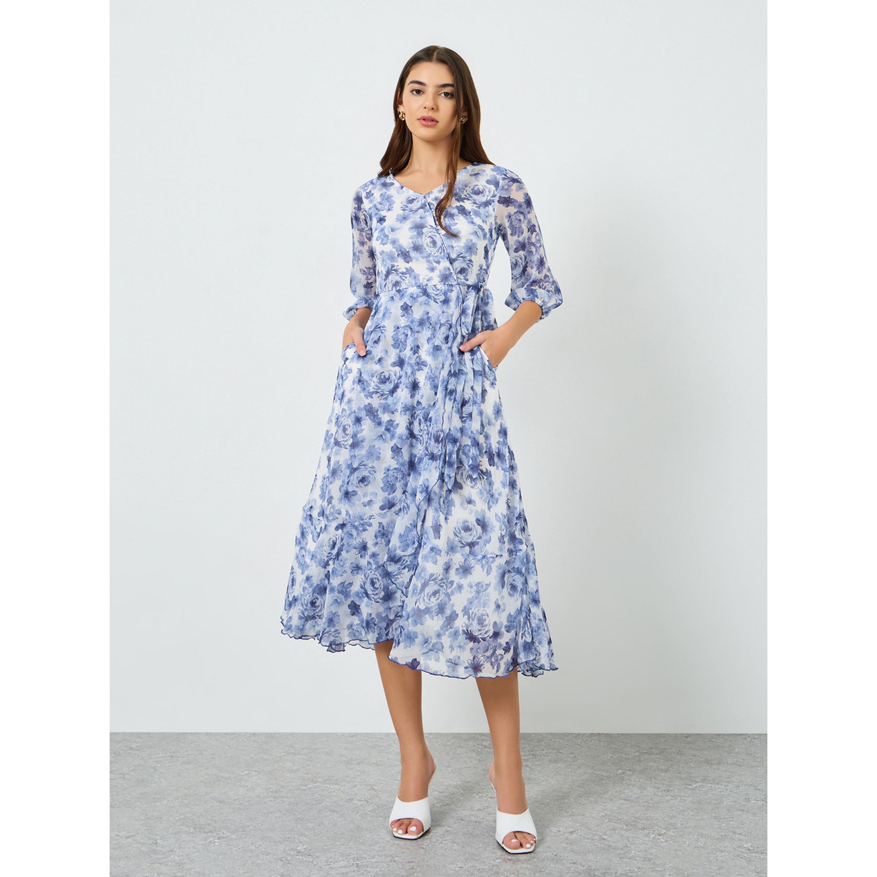 Styli Women Floral Printed Wrap Midi Dress-women-clothing-dresses-image-1