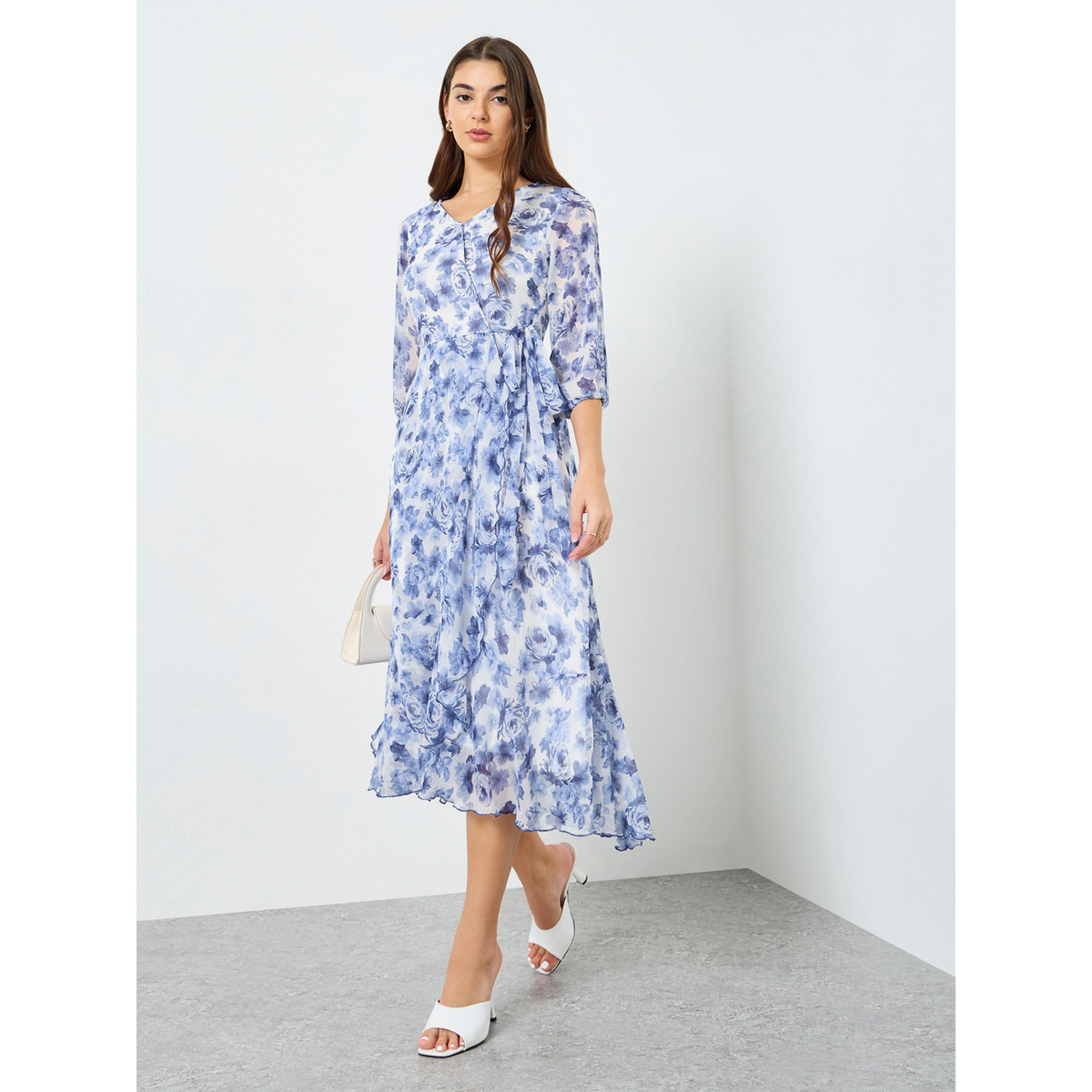 Styli Women Floral Printed Wrap Midi Dress-women-clothing-dresses-image-3