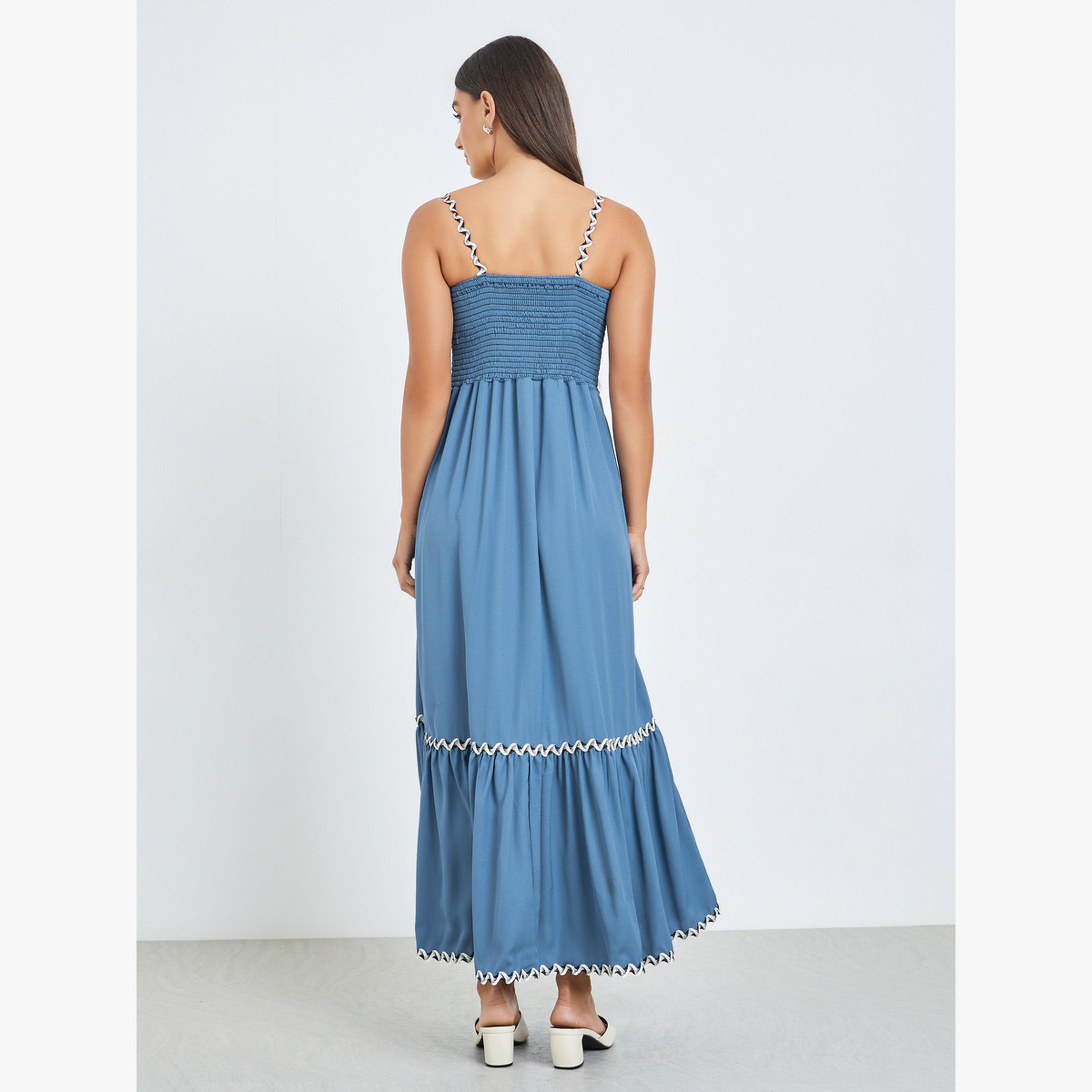 Styli Blue Ric-Rac Trim Strappy Maxi Dress-women-clothing-dresses-image-4