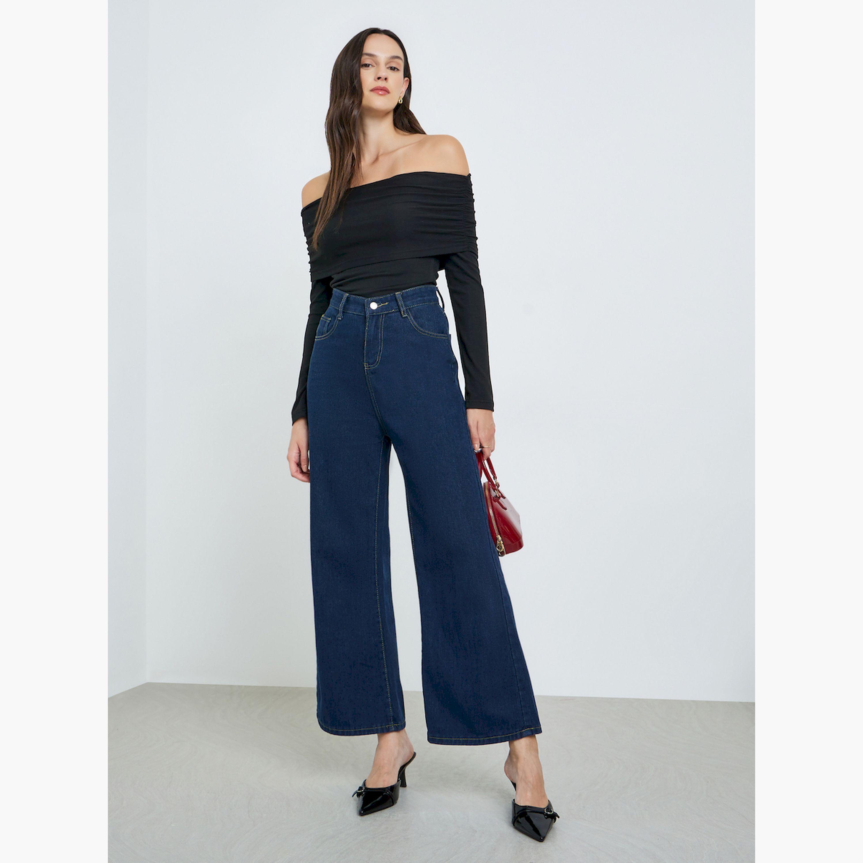 Take Two Black Off-Shoulder Long Sleeve Blouse-women-clothing-shirtsandblouses-blouses-image-2