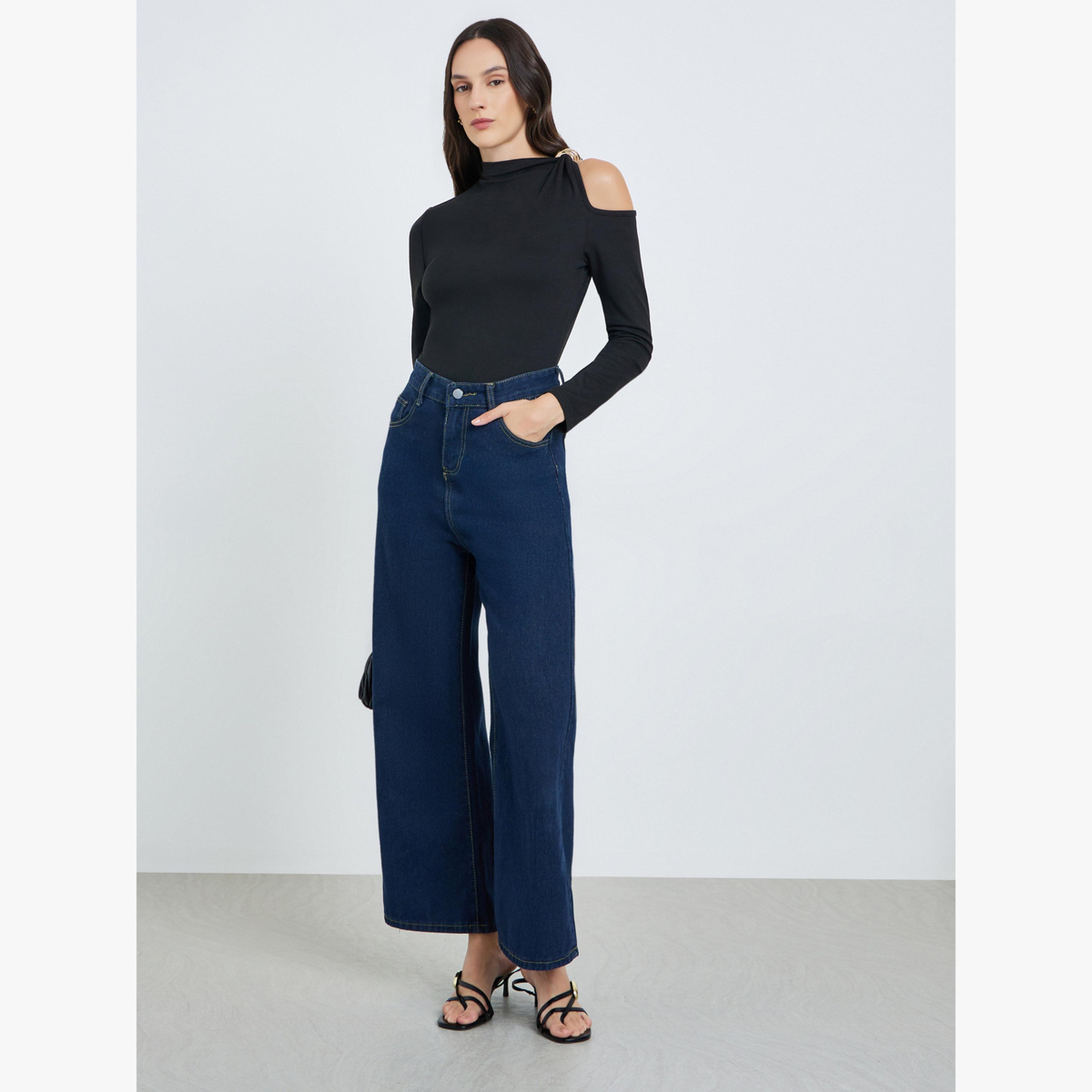 Take Two Black Cold Shoulder Long Sleeve Top-women-clothing-shirtsandblouses-blouses-image-2