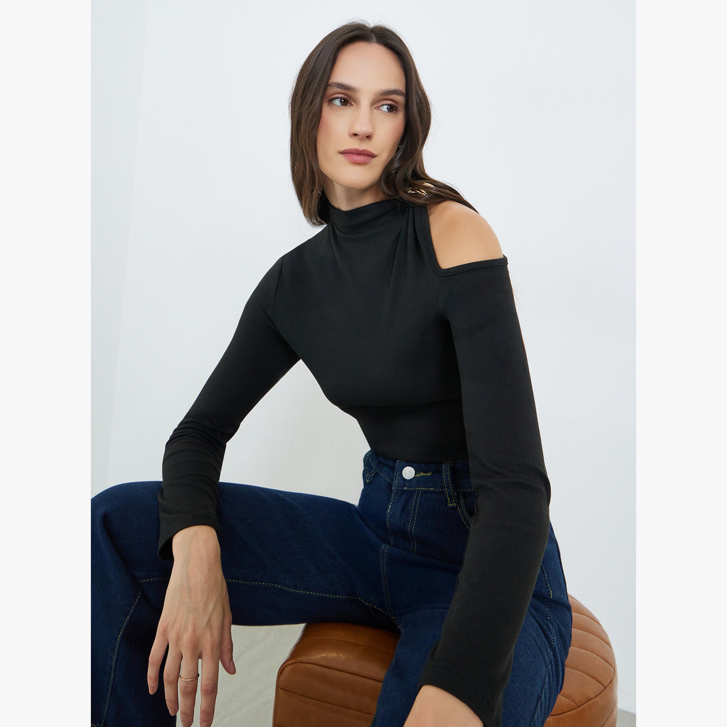 بلوزة بكتف مكشوف وأكمام طويلة-women-clothing-shirtsandblouses-blouses-image-3
